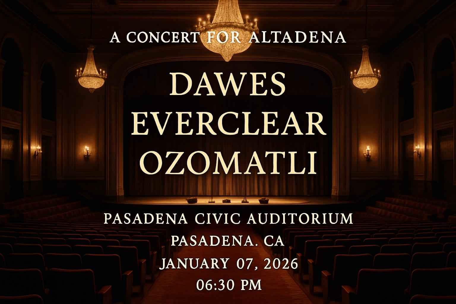 A Concert For Altadena: Dawes, Everclear, & Ozomatli