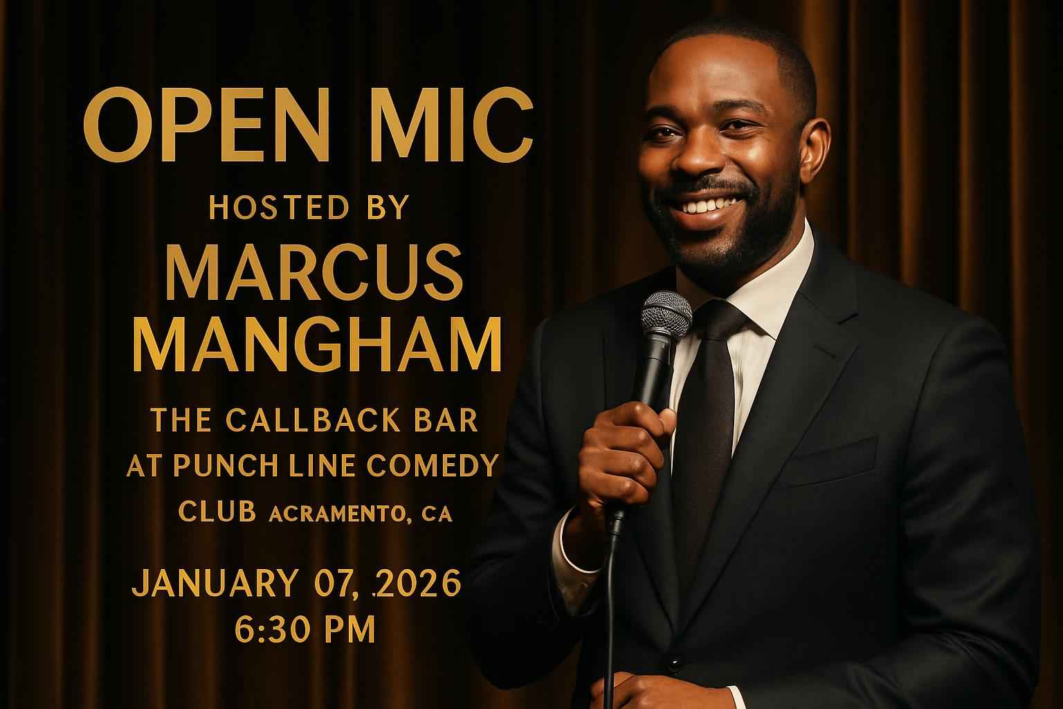 Open Mic hosted by Marcus Mangham