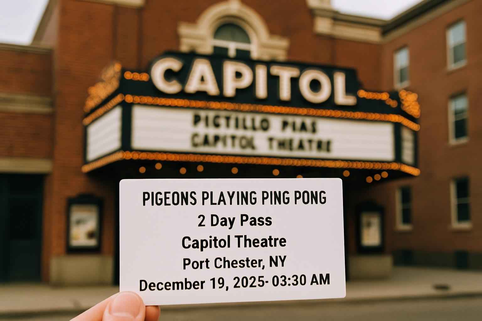 Pigeons Playing Ping Pong – 2 Day Pass