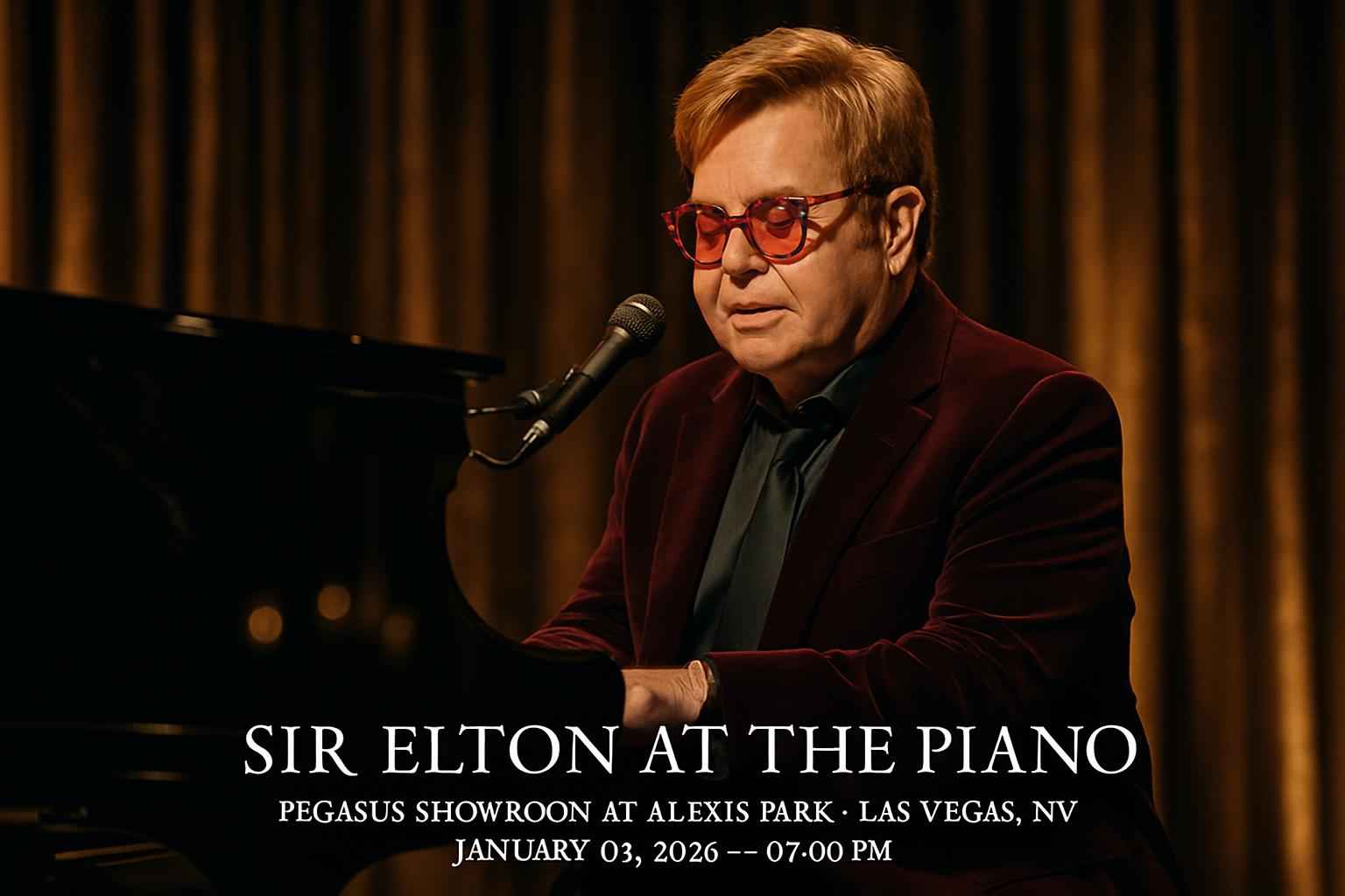 Sir Elton At The Piano