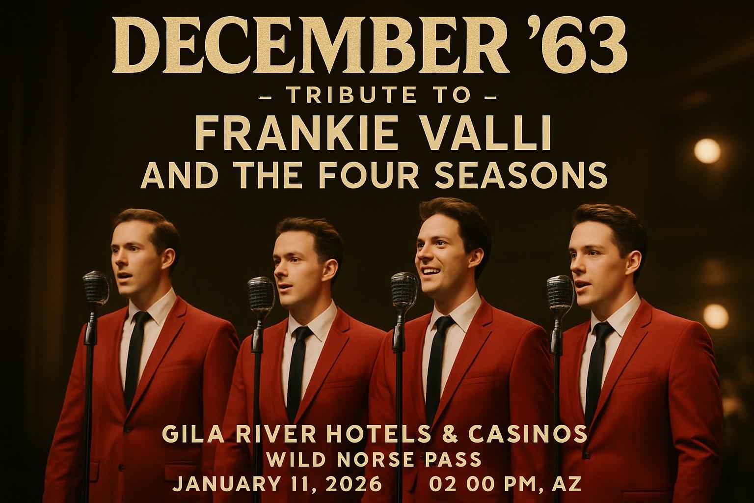 December ’63 – Tribute to Frankie Valli and The Four Seasons
