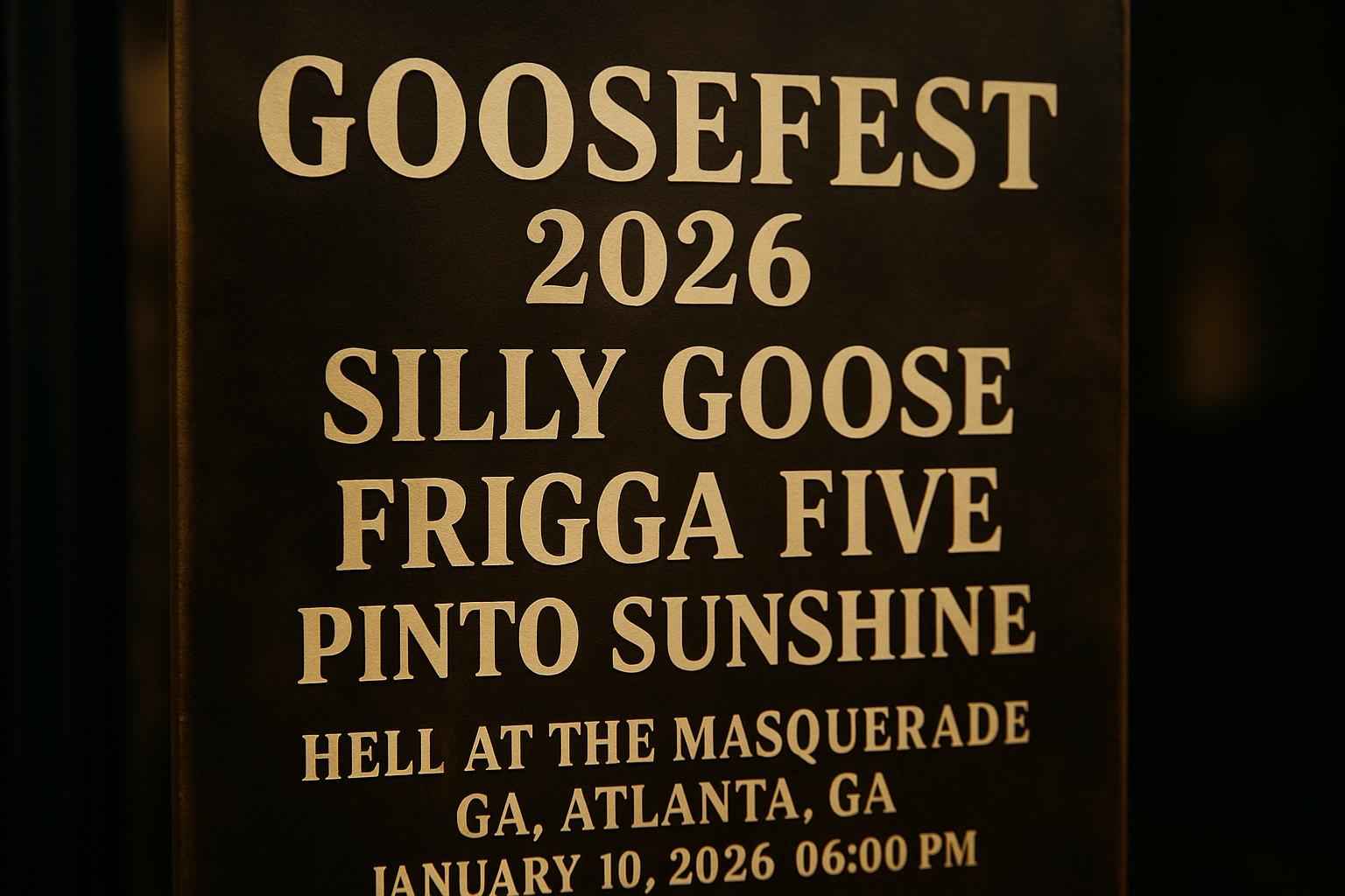 Goosefest 2026: Silly Goose, Frigga Five & Pinto Sunshine