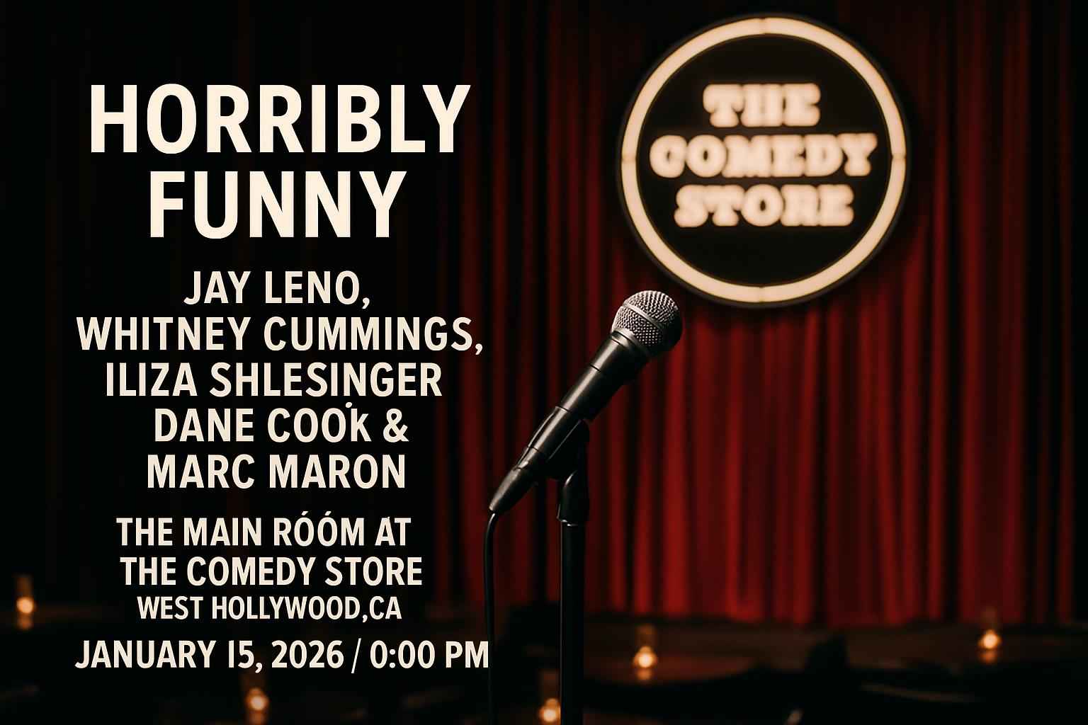 Horribly Funny: Jay Leno, Whitney Cummings, Iliza Shlesinger, Dane Cook & Marc Maron
