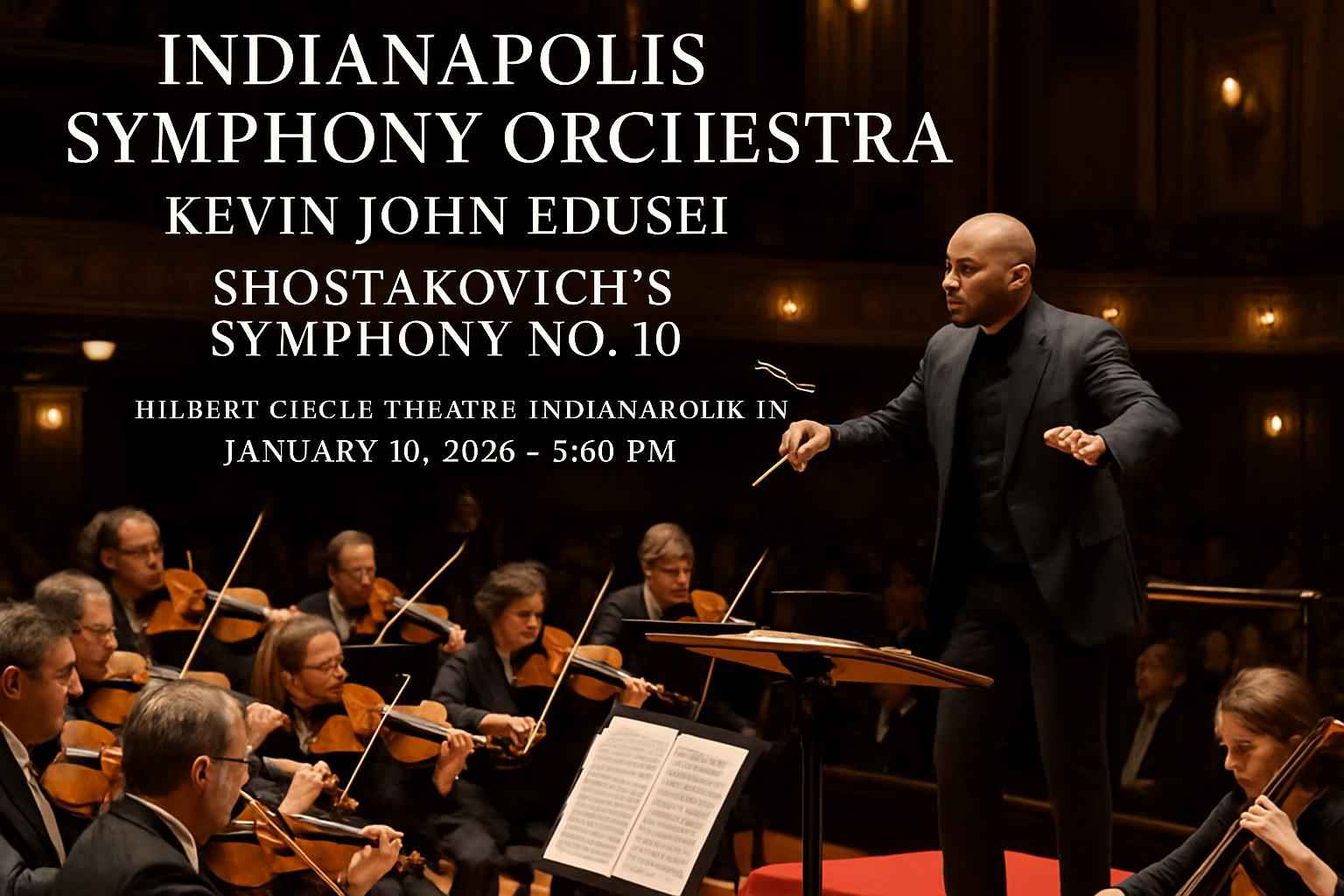 Indianapolis Symphony Orchestra: Kevin John Edusei – Shostakovich’s Symphony No. 10