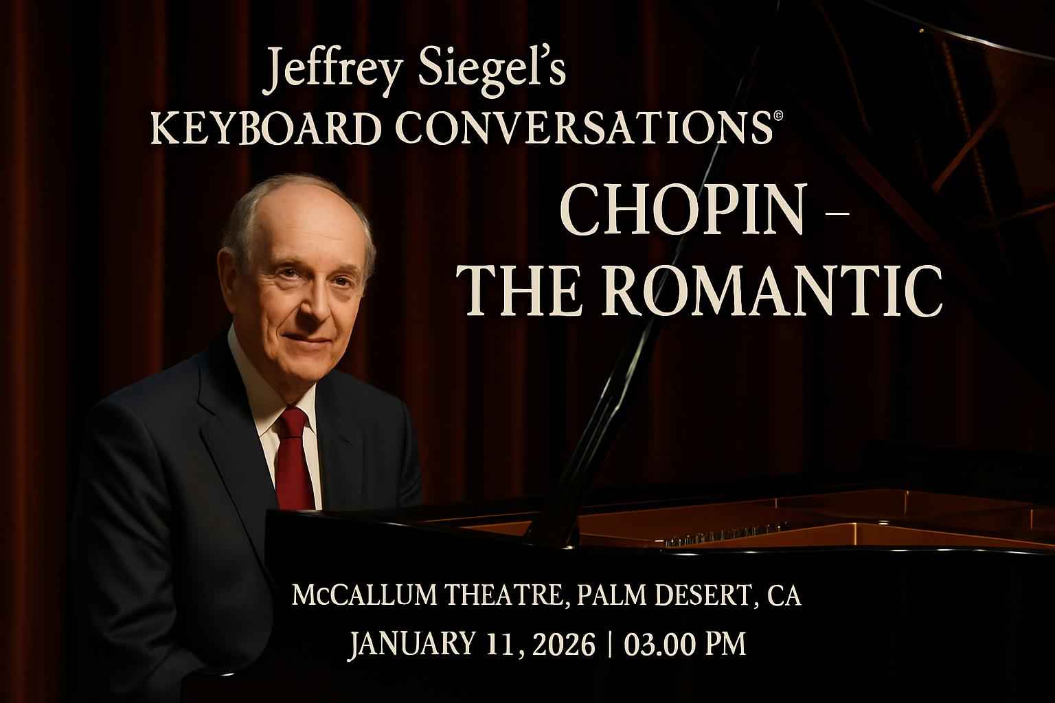 Jeffrey Siegel’s Keyboard Conversations: Chopoin – The Romantinc