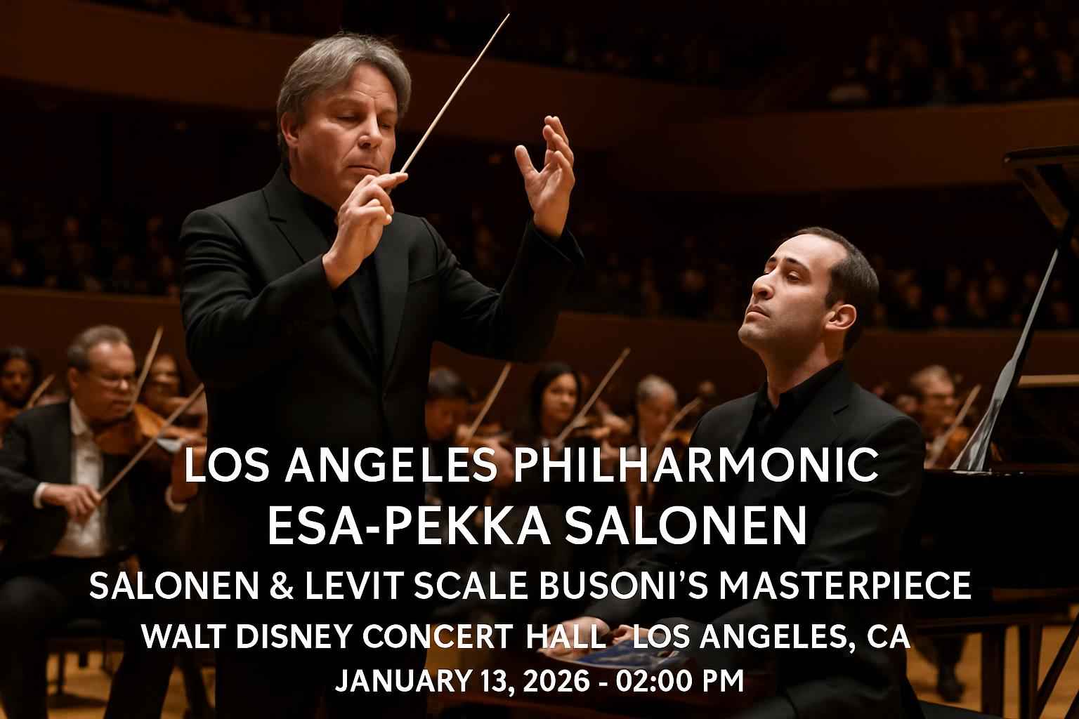 Los Angeles Philharmonic: Esa-Pekka Salonen – Salonen & Levit Scale Busoni’s Masterpiece