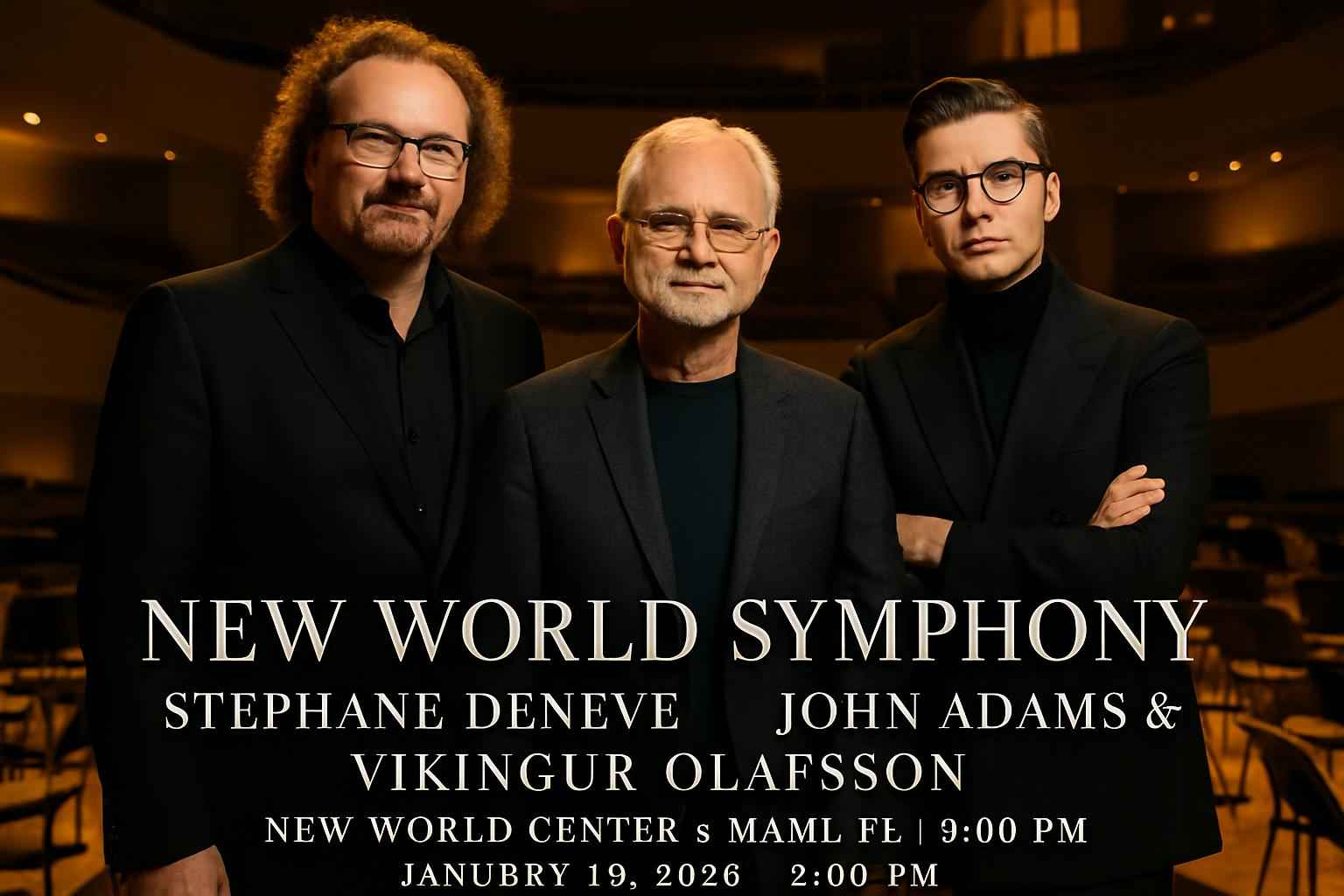 New World Symphony: Stephane Deneve, John Adams & Vikingur Olafsson
