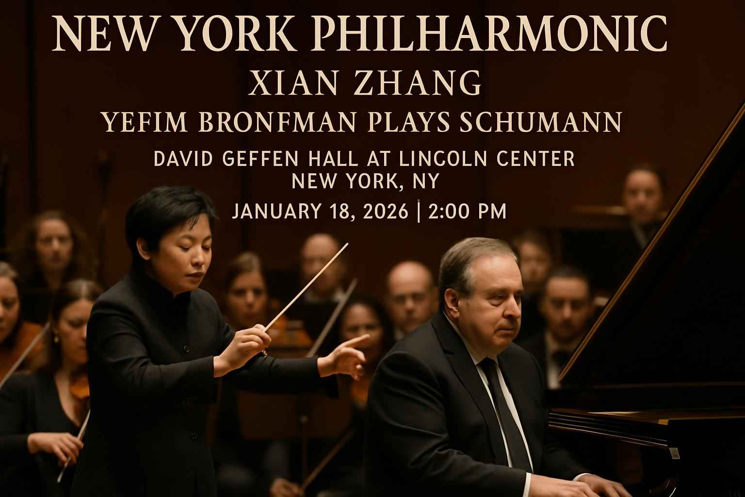 New York Philharmonic: Xian Zhang – Yefim Bronfman Plays Schumann