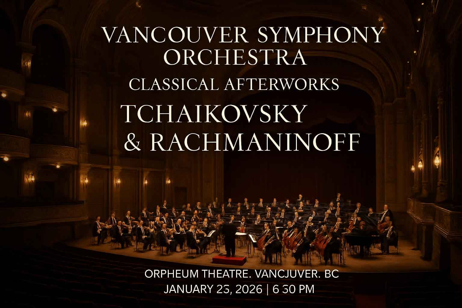 Vancouver Symphony Orchestra: Classical Afterworks – Tchaikovsky & Rachmaninoff