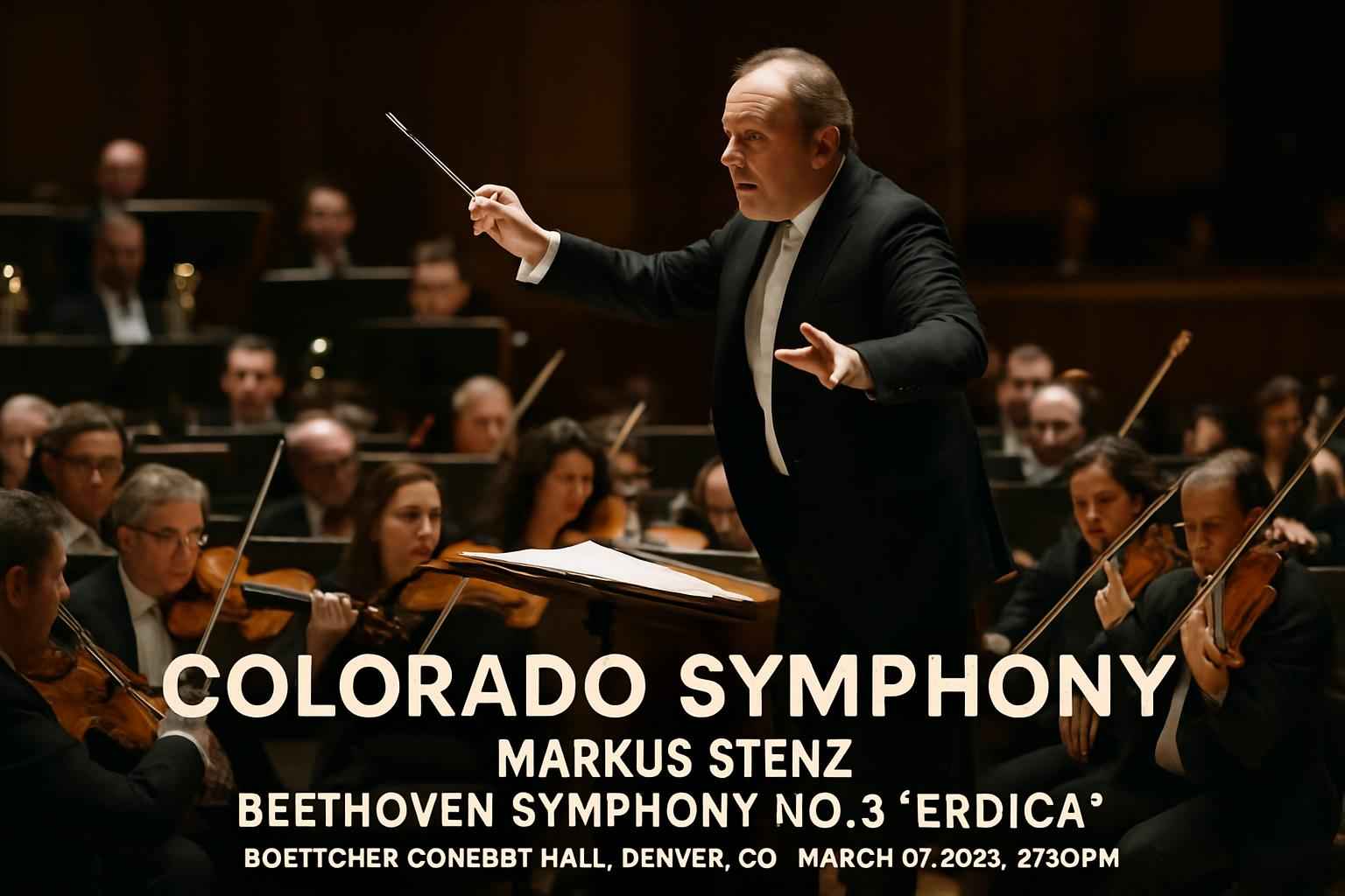 Colorado Symphony Orchestra: Markus Stenz – Beethoven Symphony No. 3 Eroica