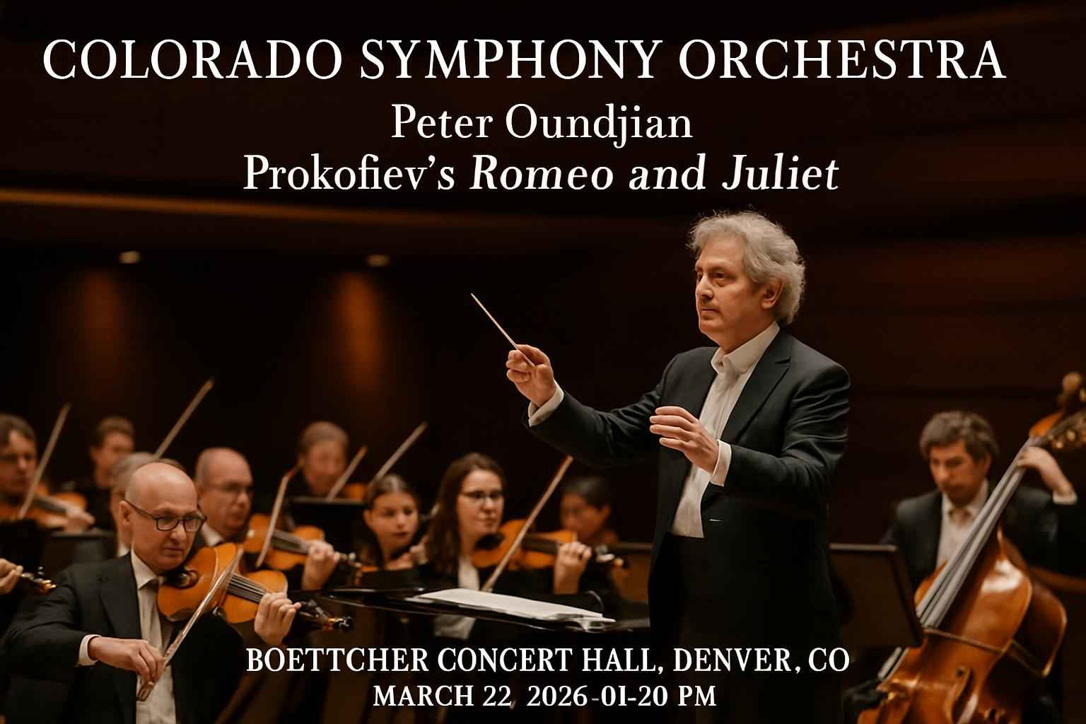 Colorado Symphony Orchestra: Peter Oundjian – Prokofiev’s Romeo and Juliet
