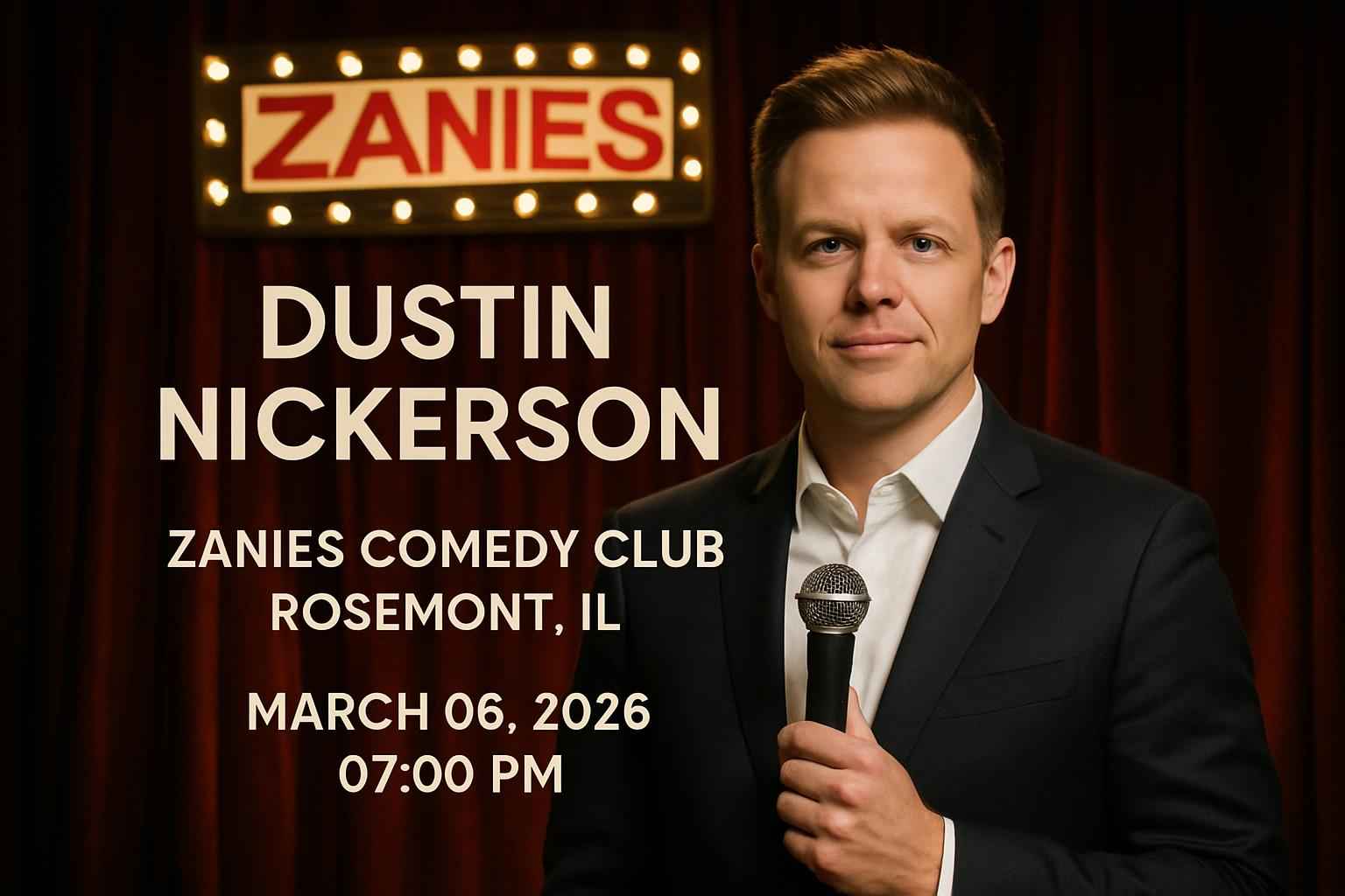 dustin-nickerson-zanies-comedy-club-rosemont