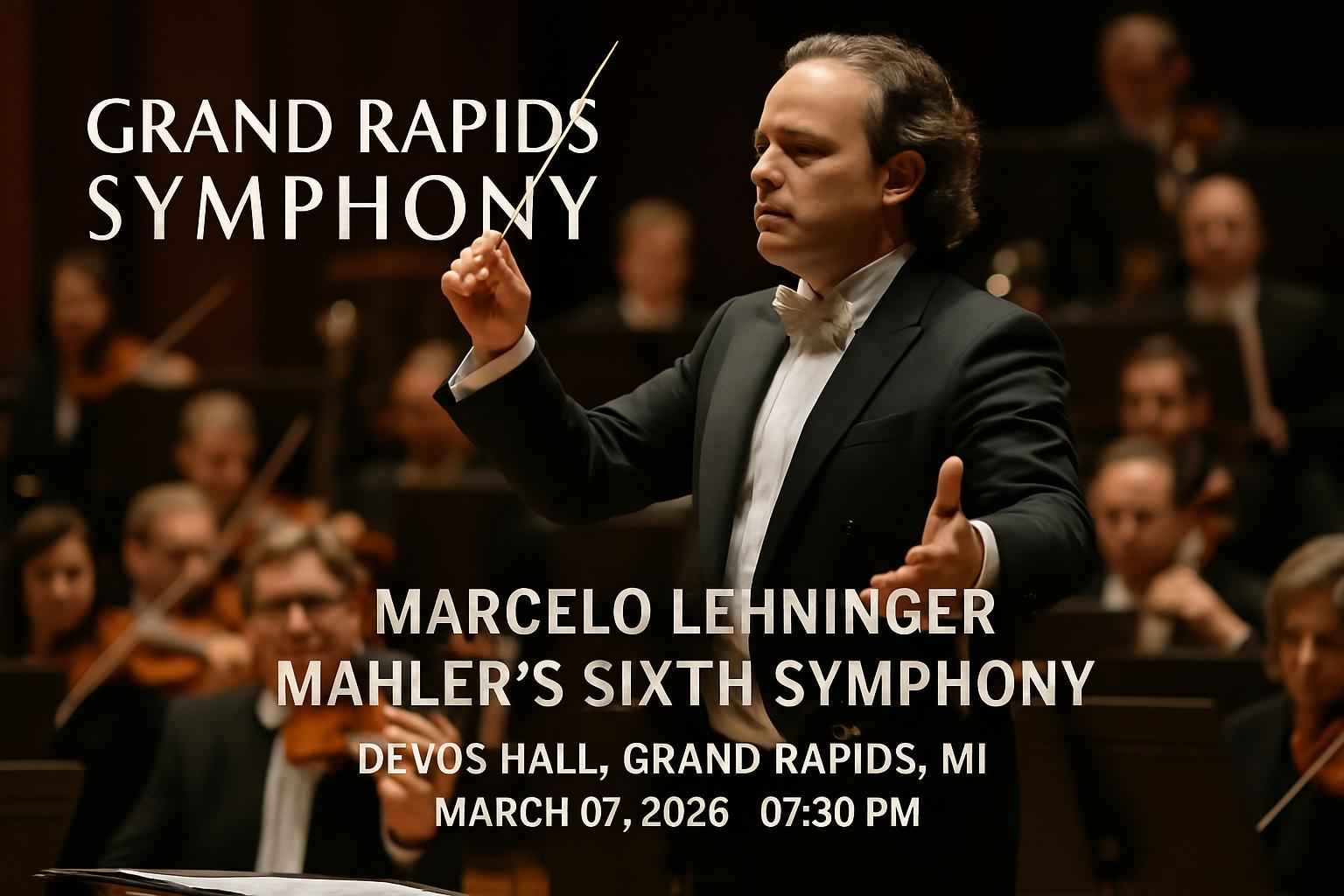 Grand Rapids Symphony: Marcelo Lehninger – Mahler’s Sixth Symphony