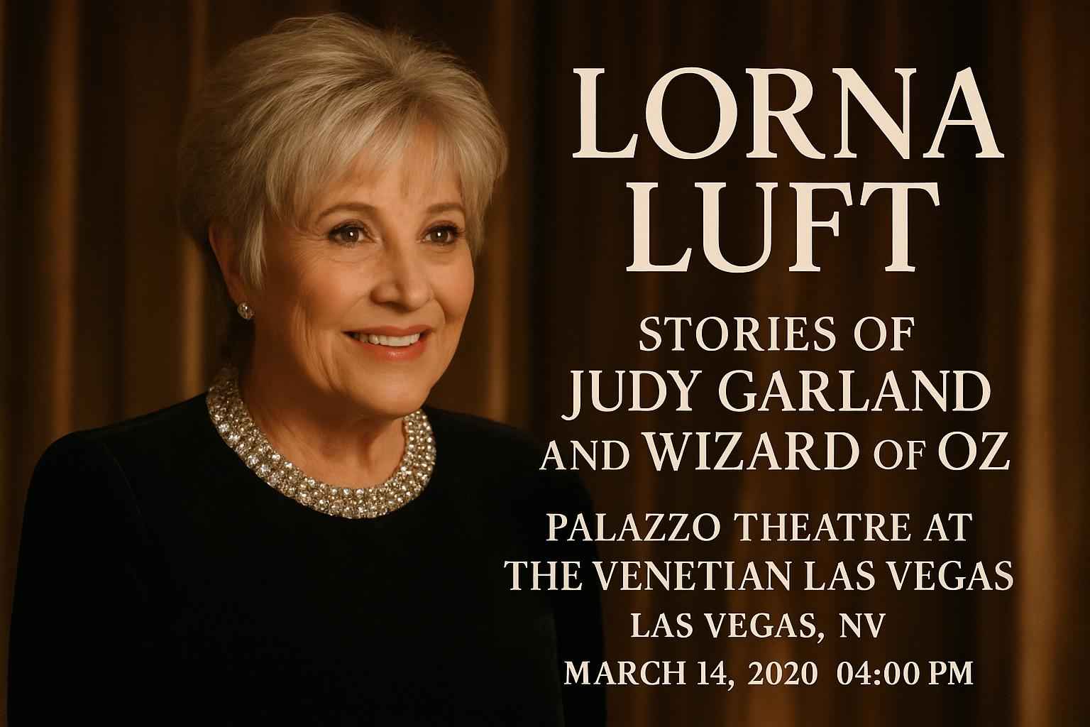 Lorna Luft – Stories of Judy Garland and Wizard of Oz