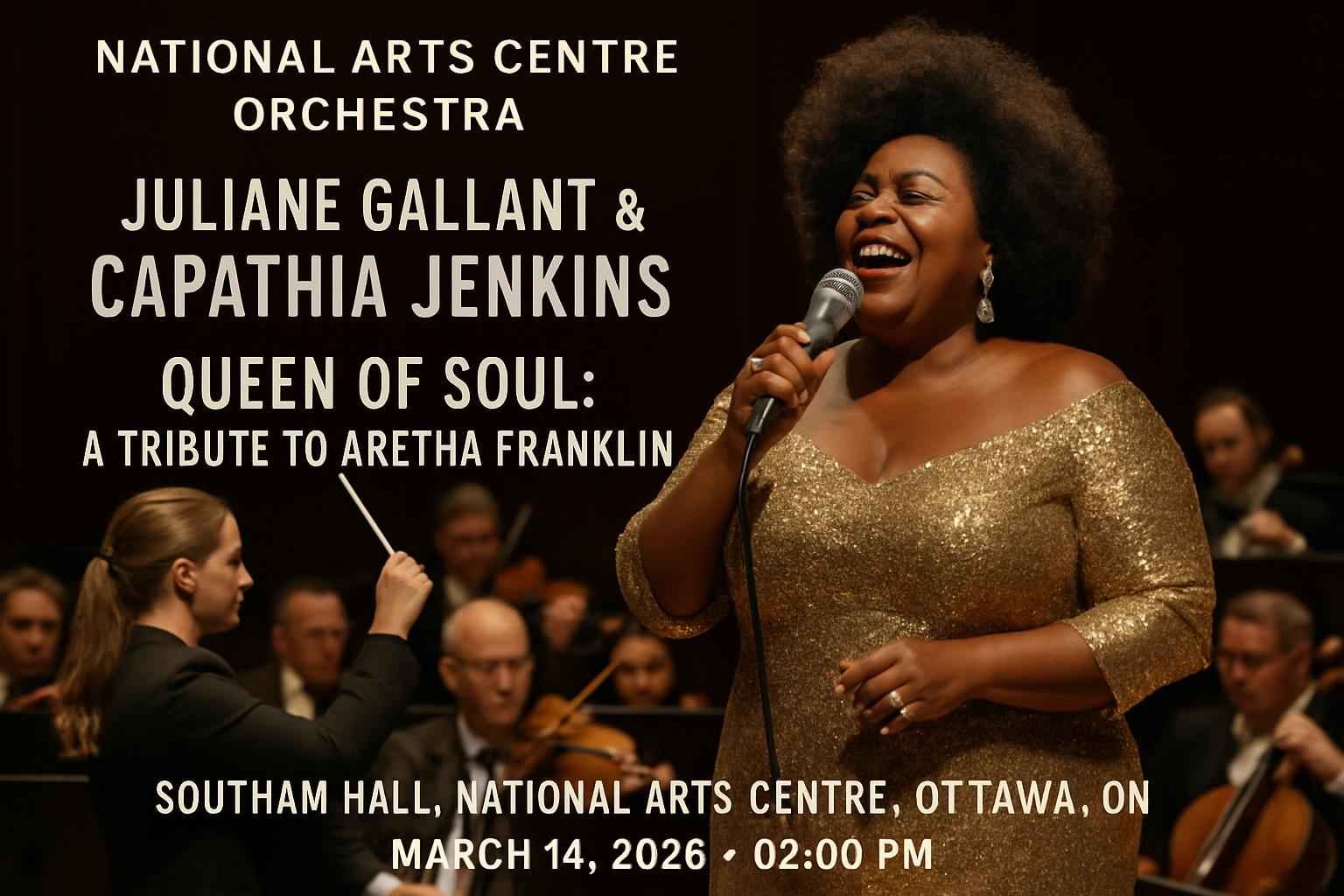 National Arts Centre Orchestra: Juliane Gallant & Capathia Jenkins – Queen of Soul: A Tribute to Aretha Franklin