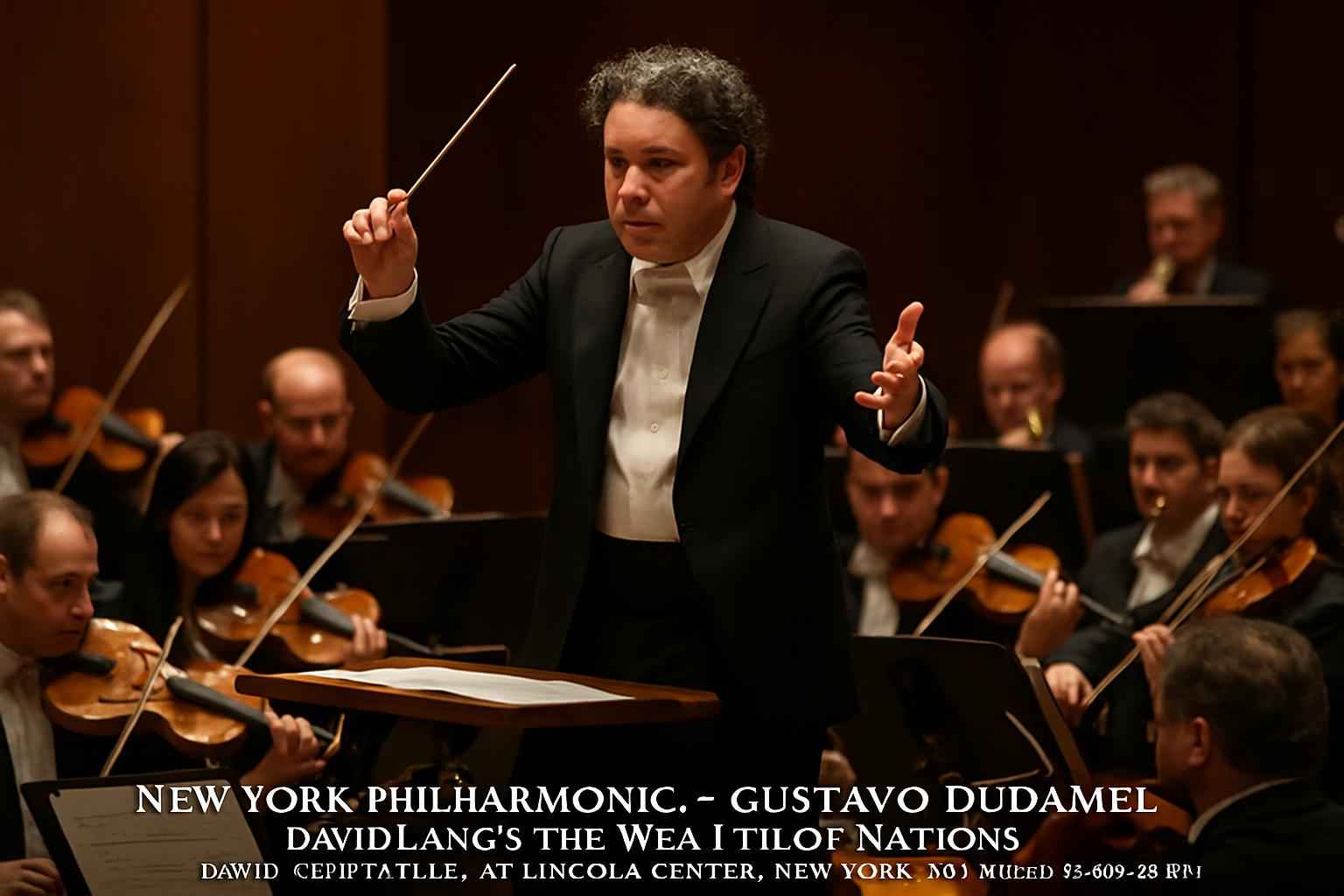 New York Philharmonic: Gustavo Dudamel – David Lang’s The Wealth of Nations