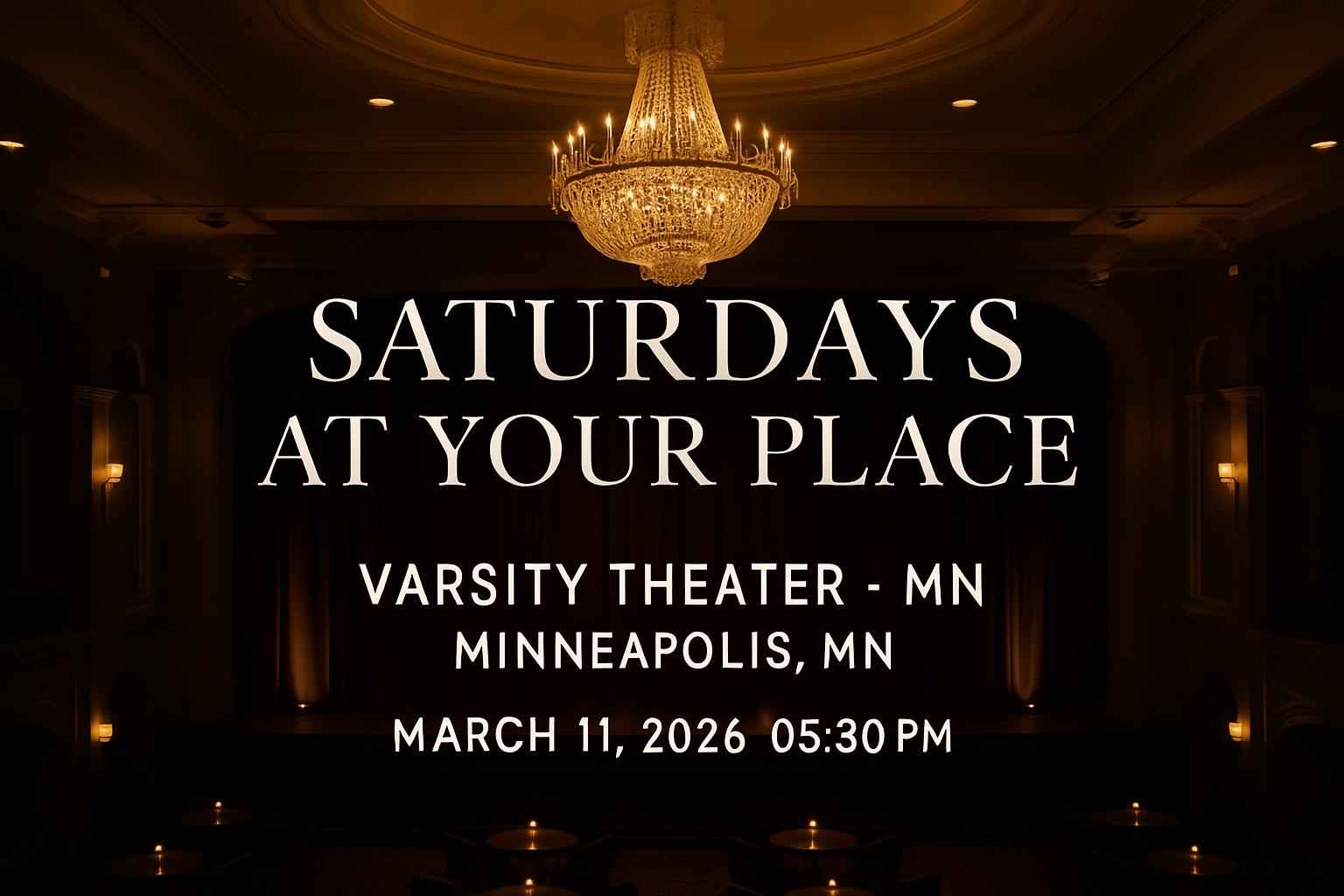 Saturdays At Your Place