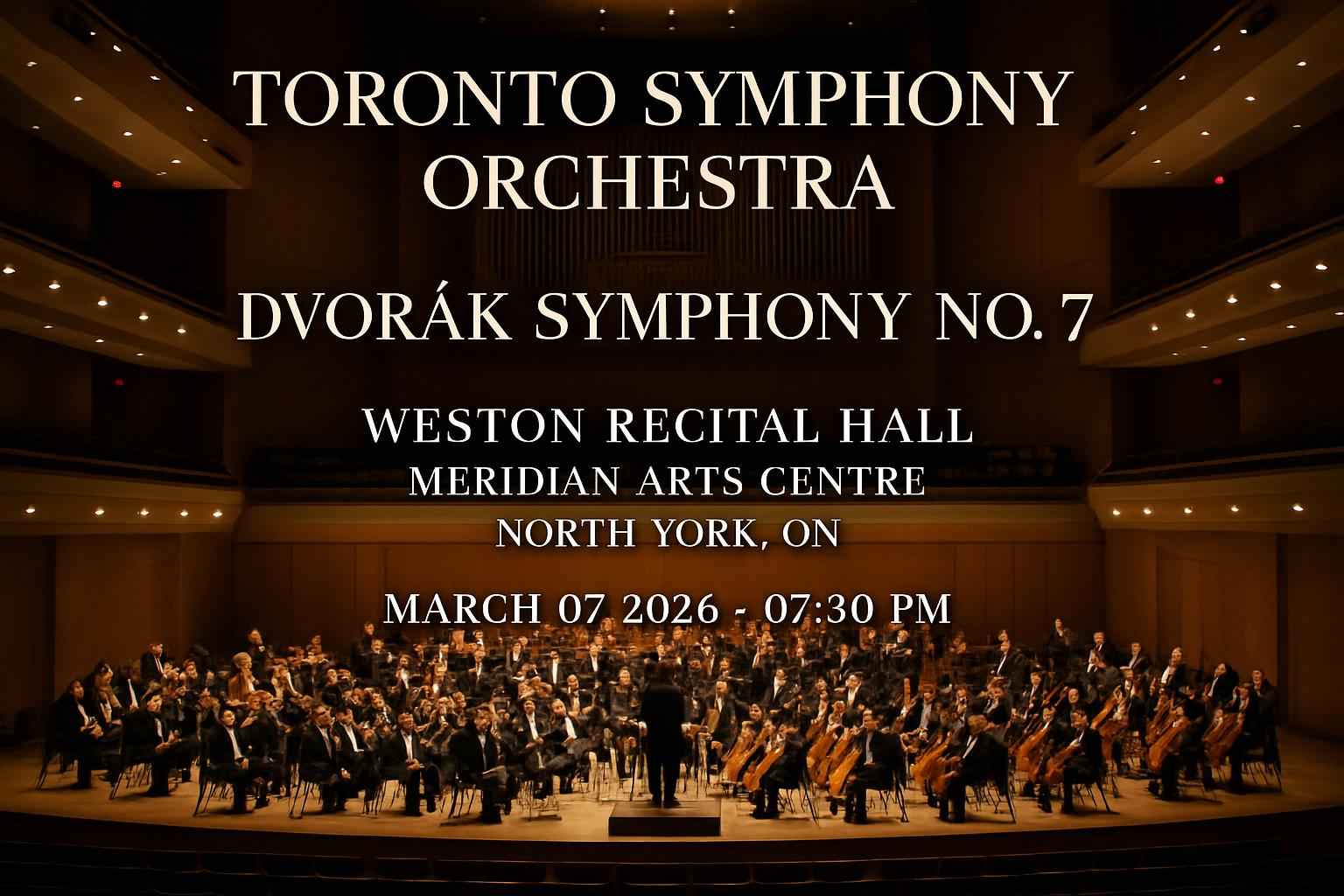 Toronto Symphony Orchestra: Dvorak Symphony No. 7