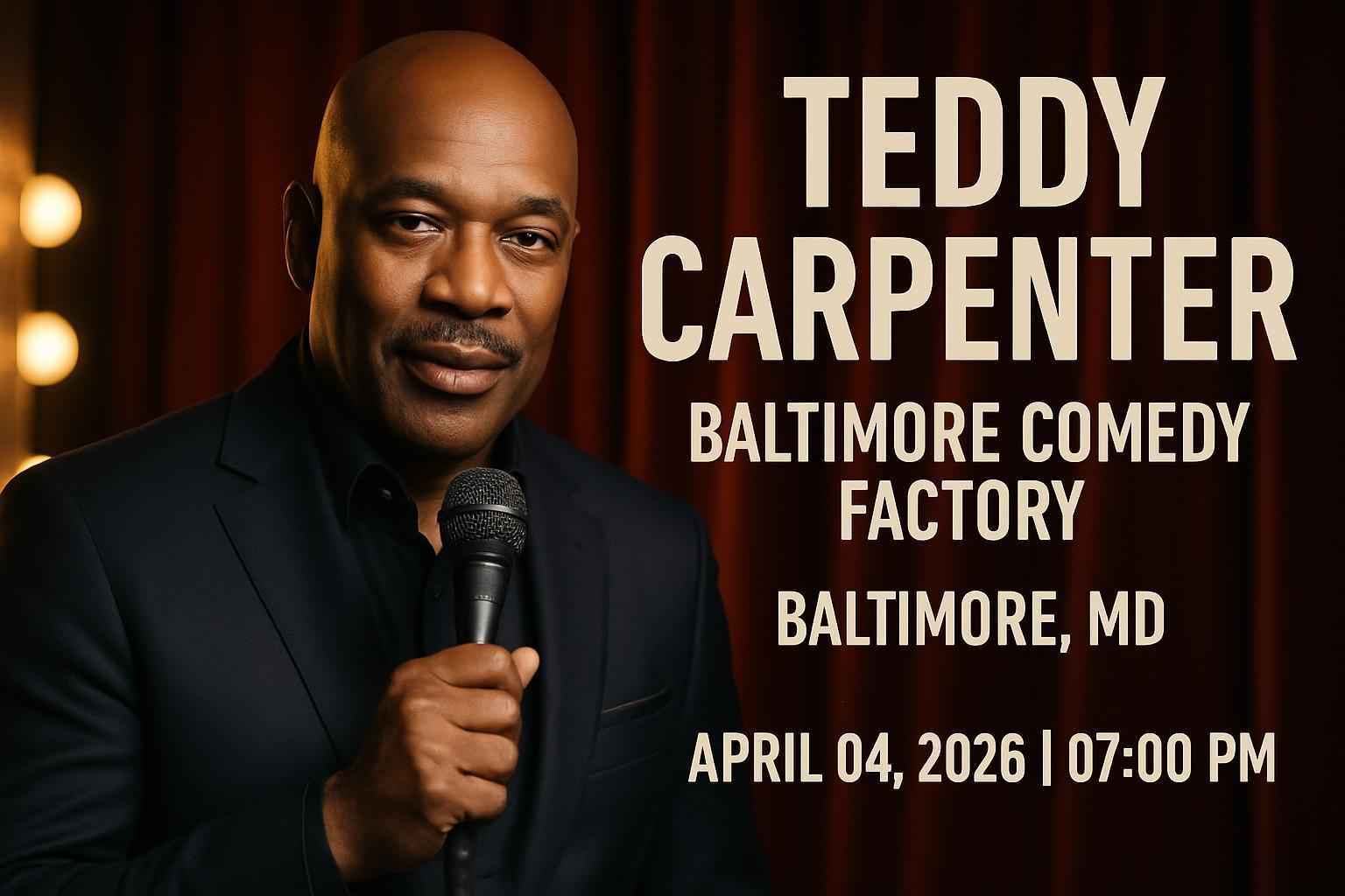 teddy-carpenter-baltimore-comedy-factory