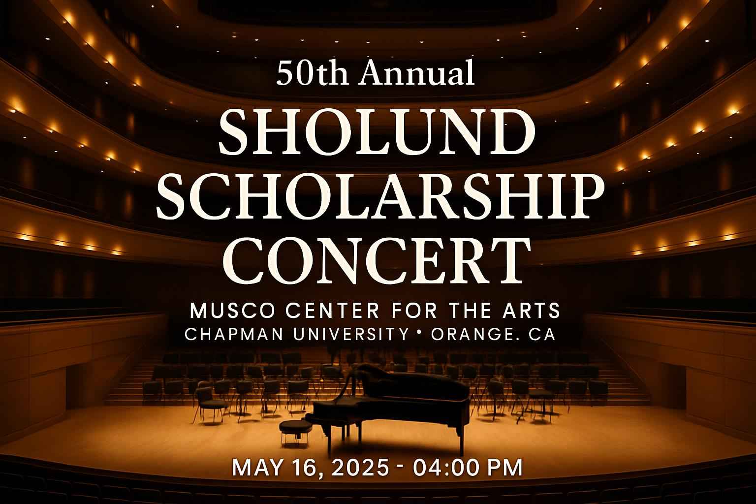 50th Annual Sholund Scholarship Concert