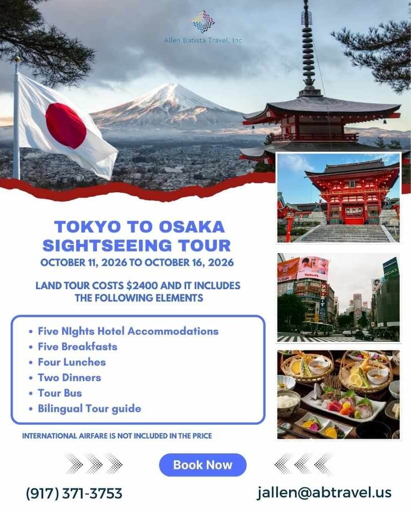 Tokyo and Osaka Tour Package