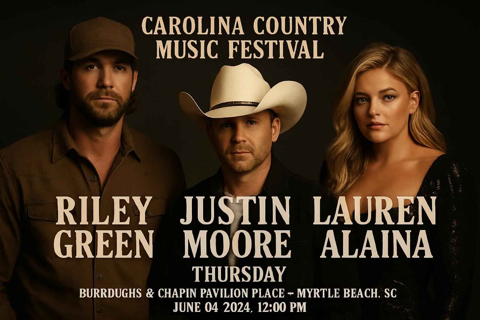 carolina-country-music-festival-riley-green-justin-moore-lauren-alaina-thursday-burroughs-chapin-pavilion-place