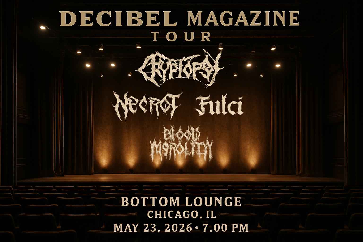 Decibel Magazine Tour: Cryptopsy, Necrot, Fulci & Blood Monolith