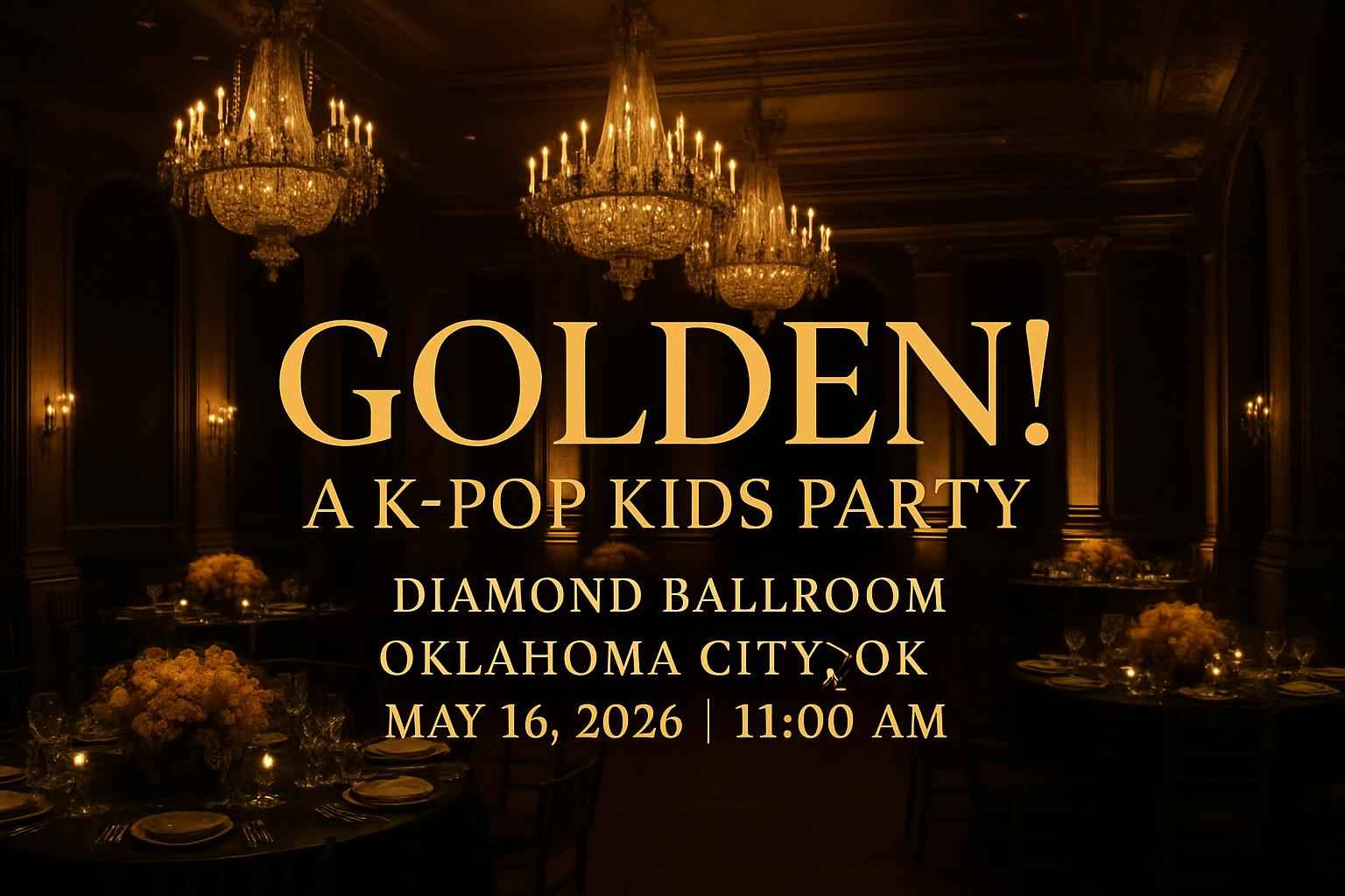 Golden! A K-Pop Kids Party