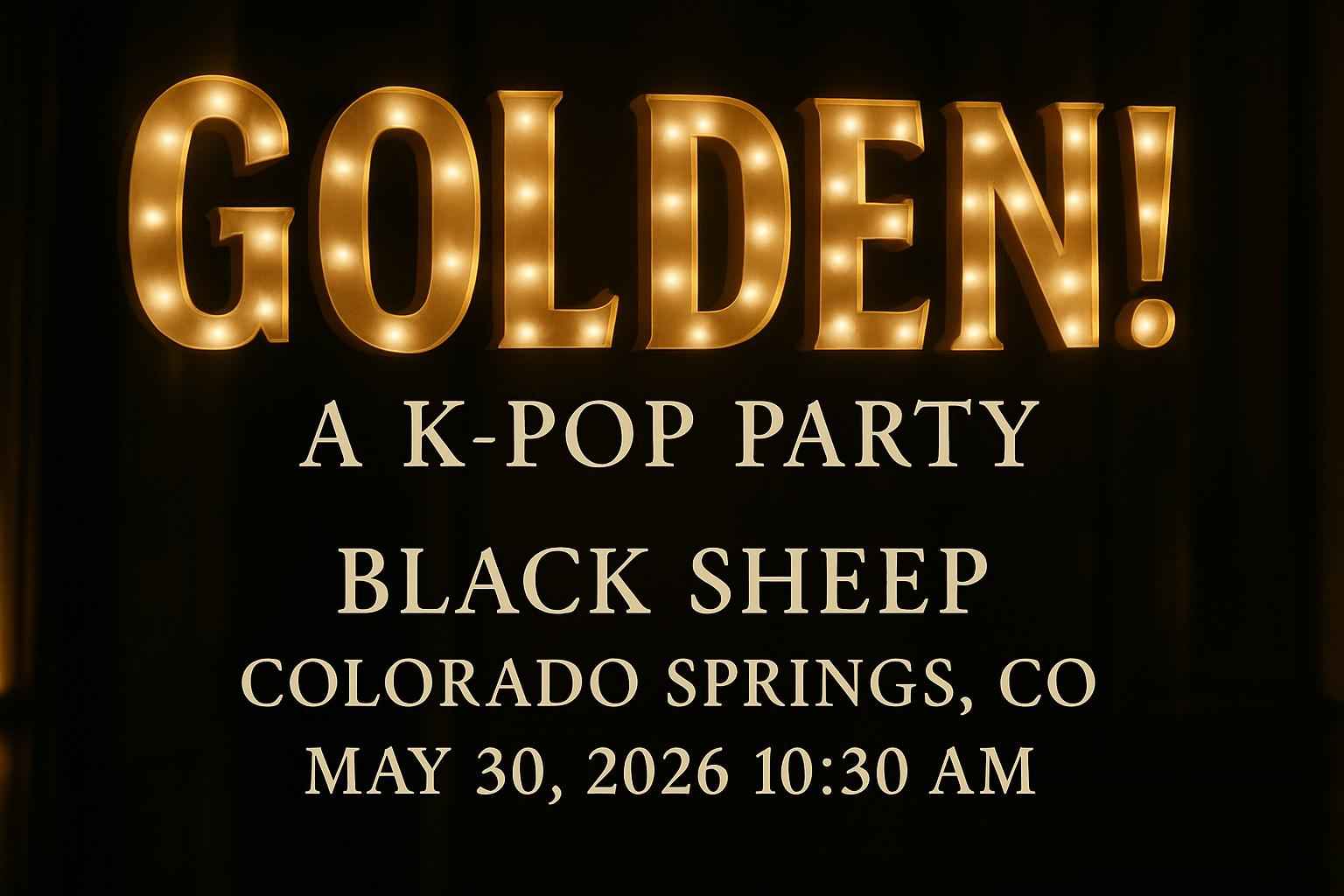 Golden! A K-Pop Party