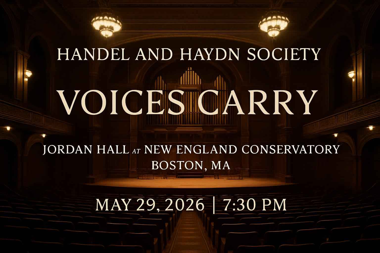 Handel and Haydn Society: Voices Carry