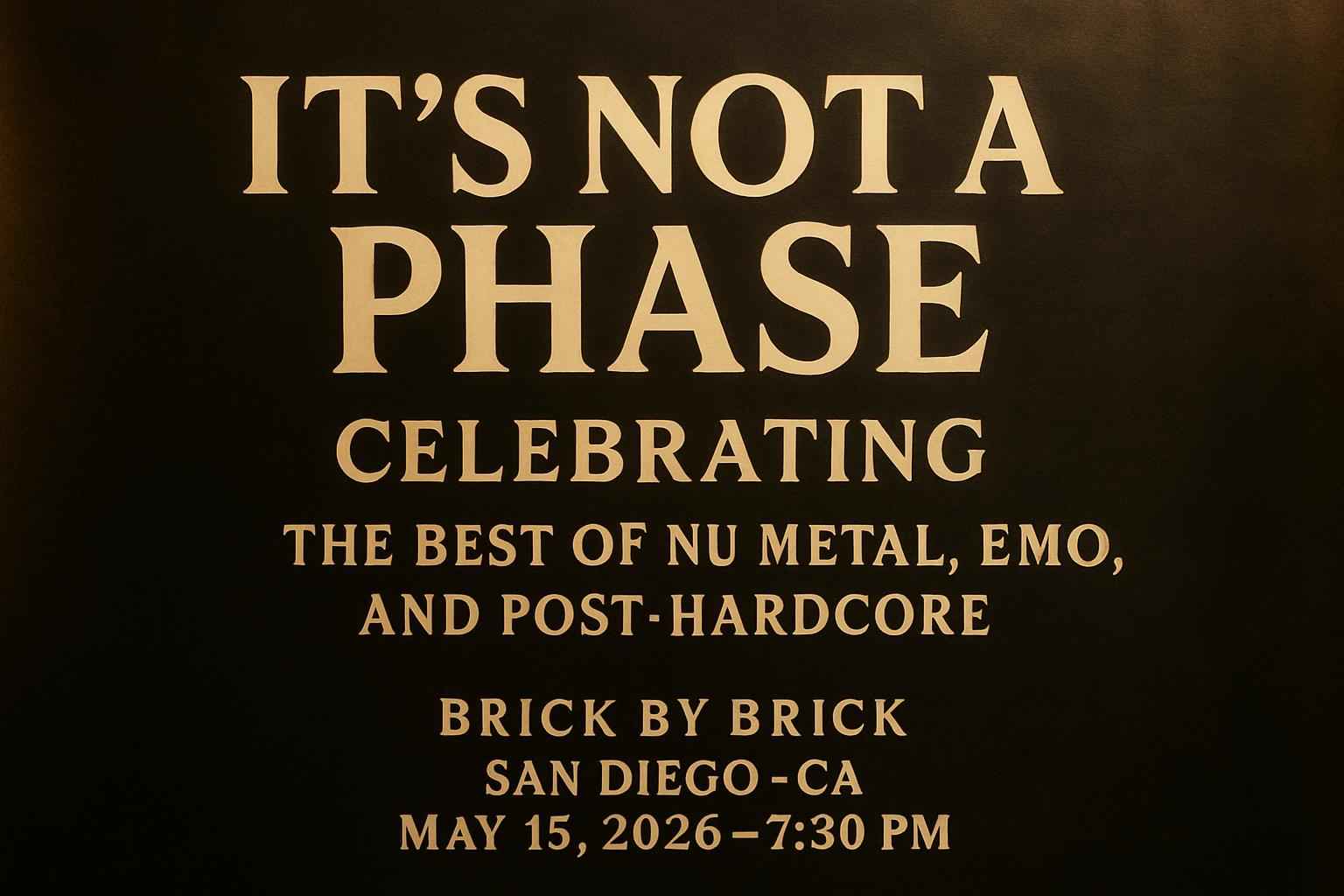 It’s Not a Phase: Celebrating The Best of Nu Metal, Emo, and Post-Hardcore