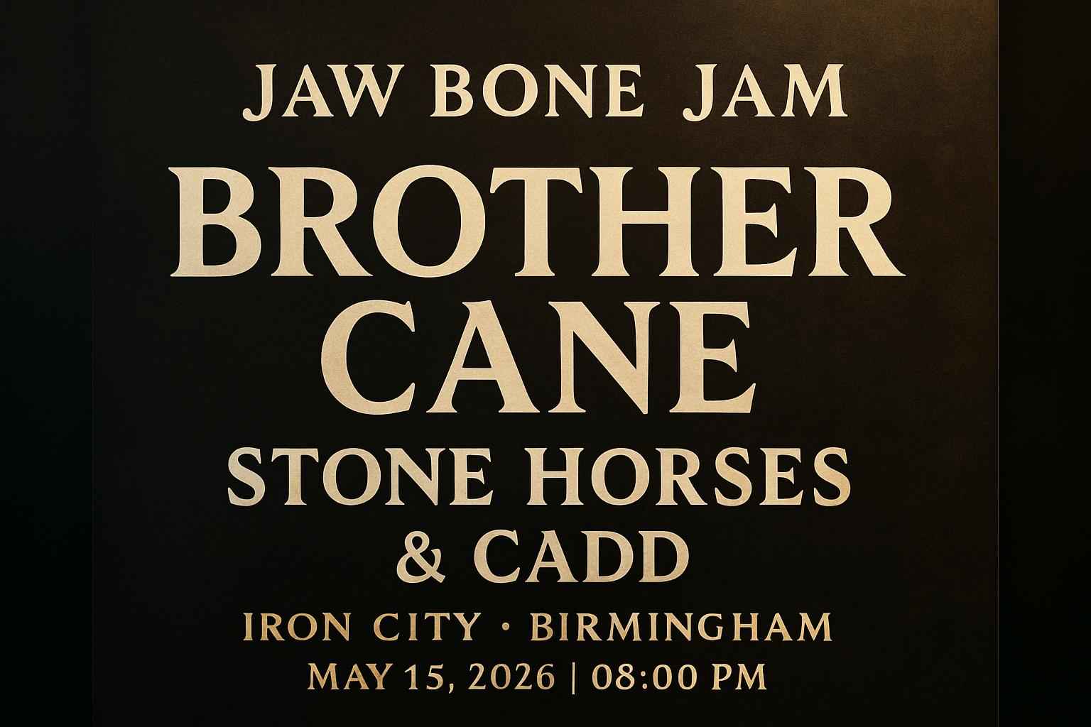 Jaw Bone Jam: Brother Cane, Stone Horses & Cadd