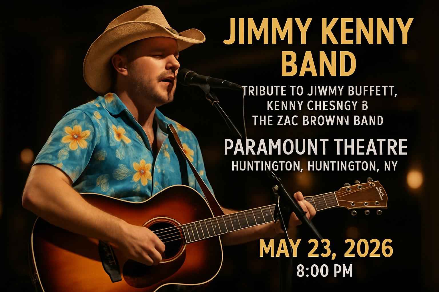 Jimmy Kenny Band – Tribute to Jimmy Buffett, Kenny Chesney & The Zac Brown Band