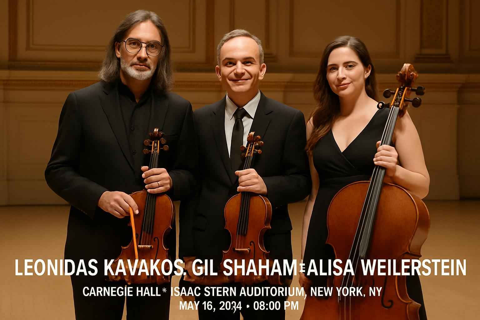 Leonidas Kavakos, Gil Shaham & Alisa Weilerstein