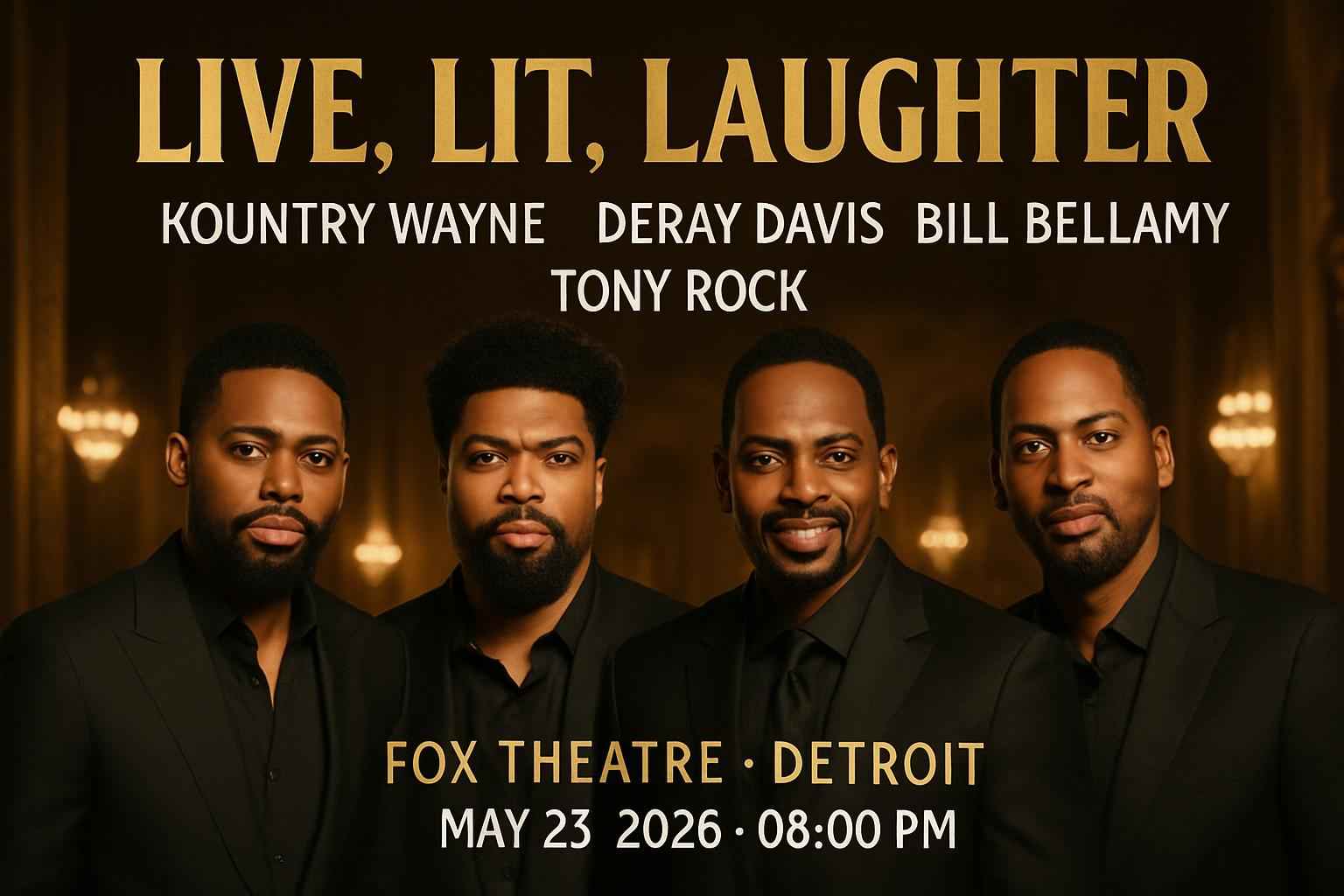 Live, Lit, Laughter: Kountry Wayne, DeRay Davis, Bill Bellamy & Tony Rock