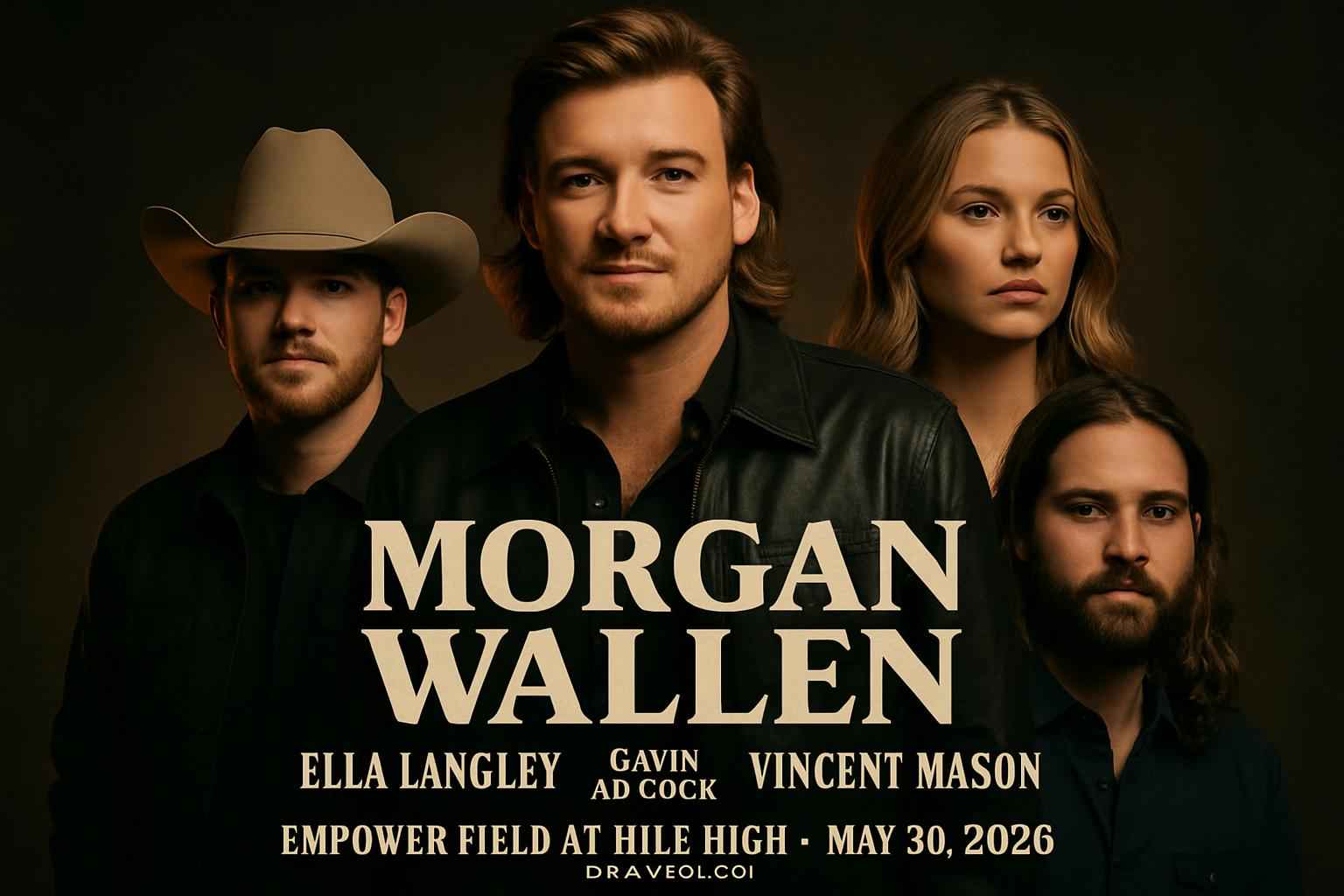 Morgan Wallen, Ella Langley, Gavin Adcock, & Vincent Mason