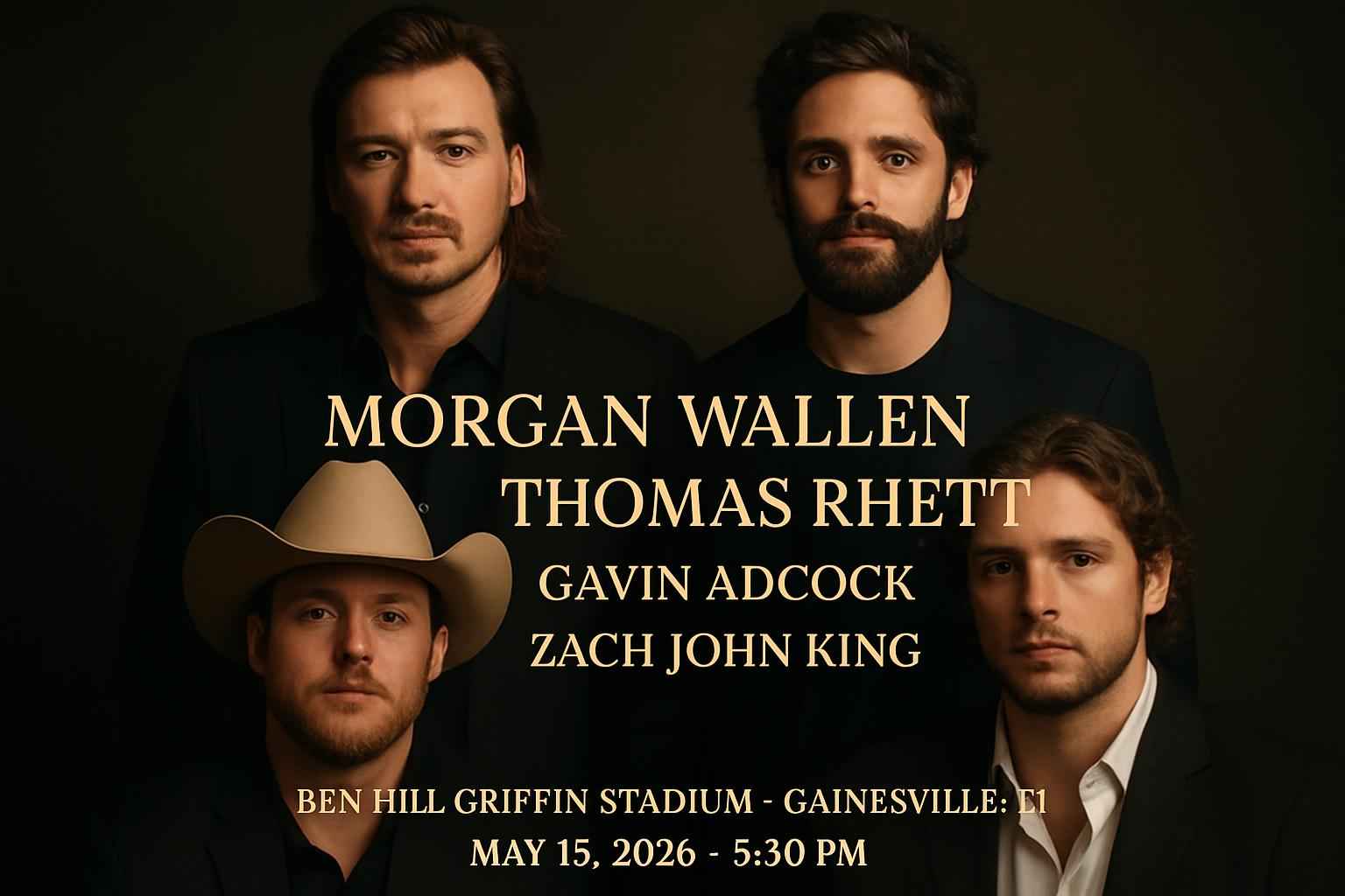 Morgan Wallen, Thomas Rhett, Gavin Adcock, & Zach John King