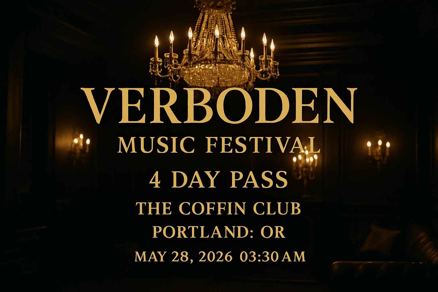 Verboden Music Festival – 4 Day Pass