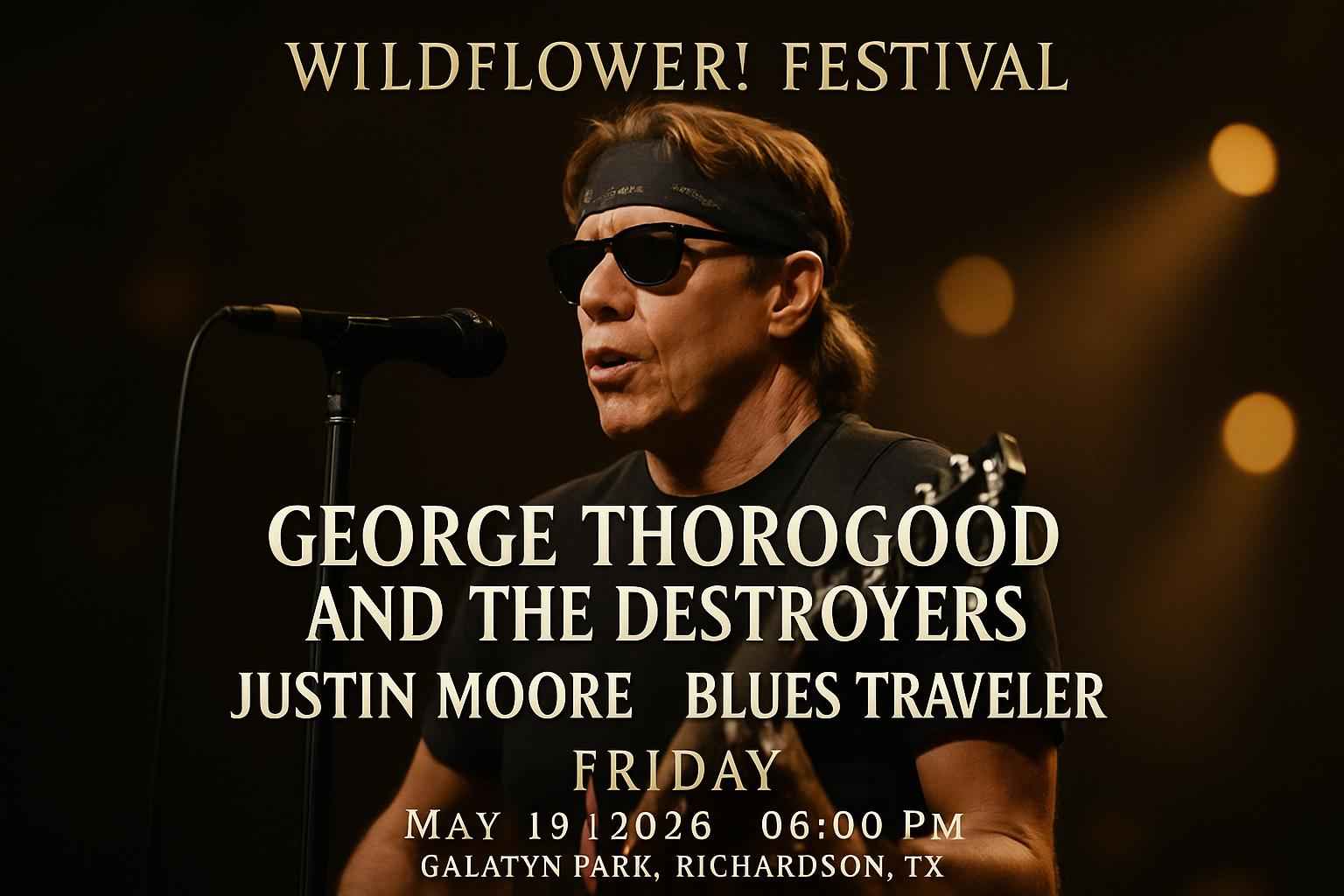 Wildflower Festival: George Thorogood and The Destroyers, Justin Moore, & Blues Traveler – Friday