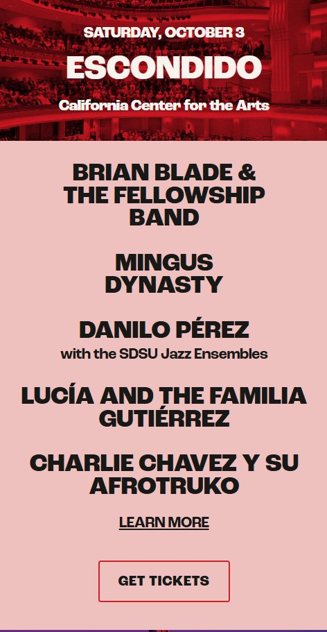 San Diego Tijuana Jazz Festival Promo Code