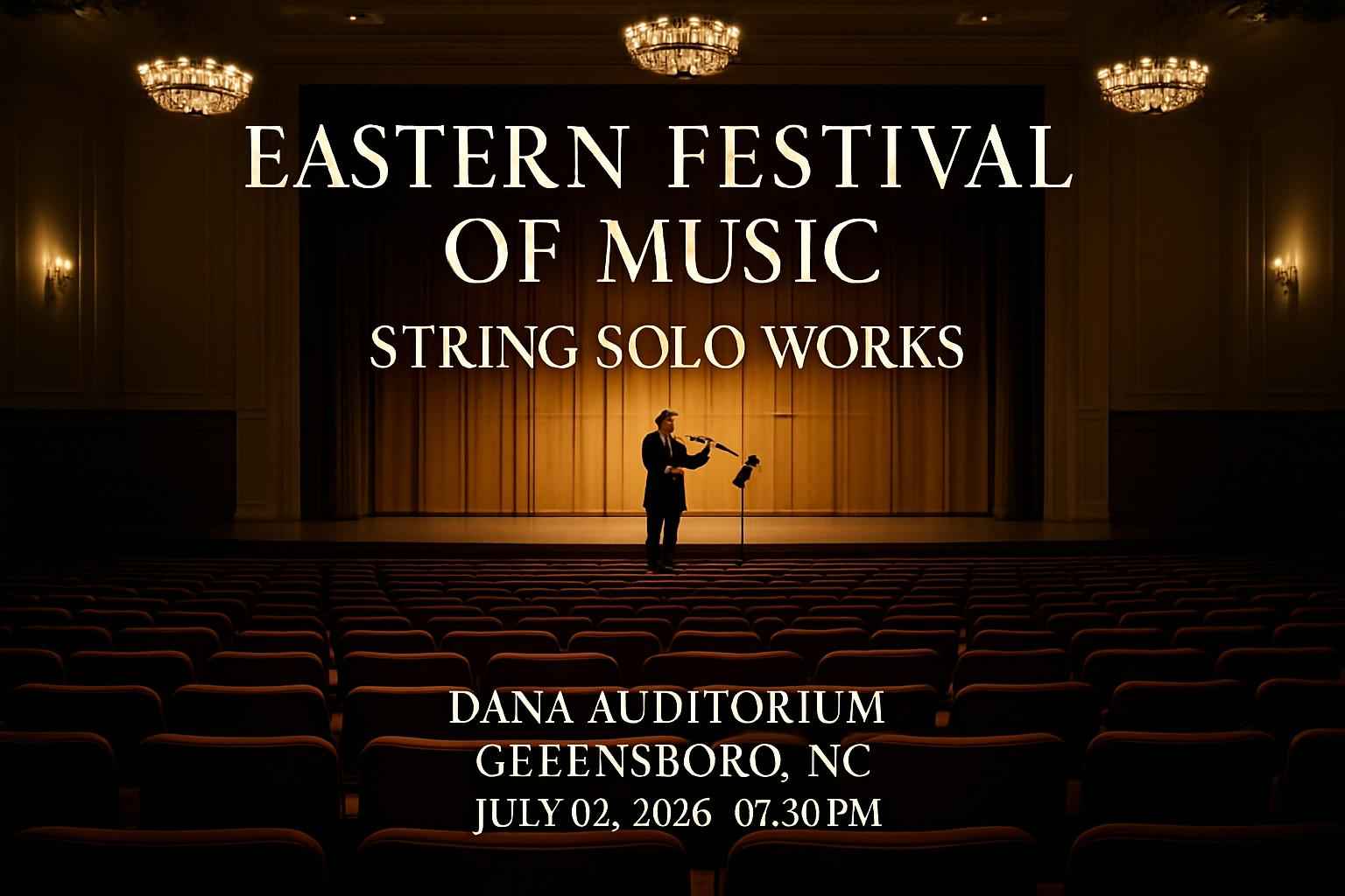 Eastern Festival of Music: String Solo Works