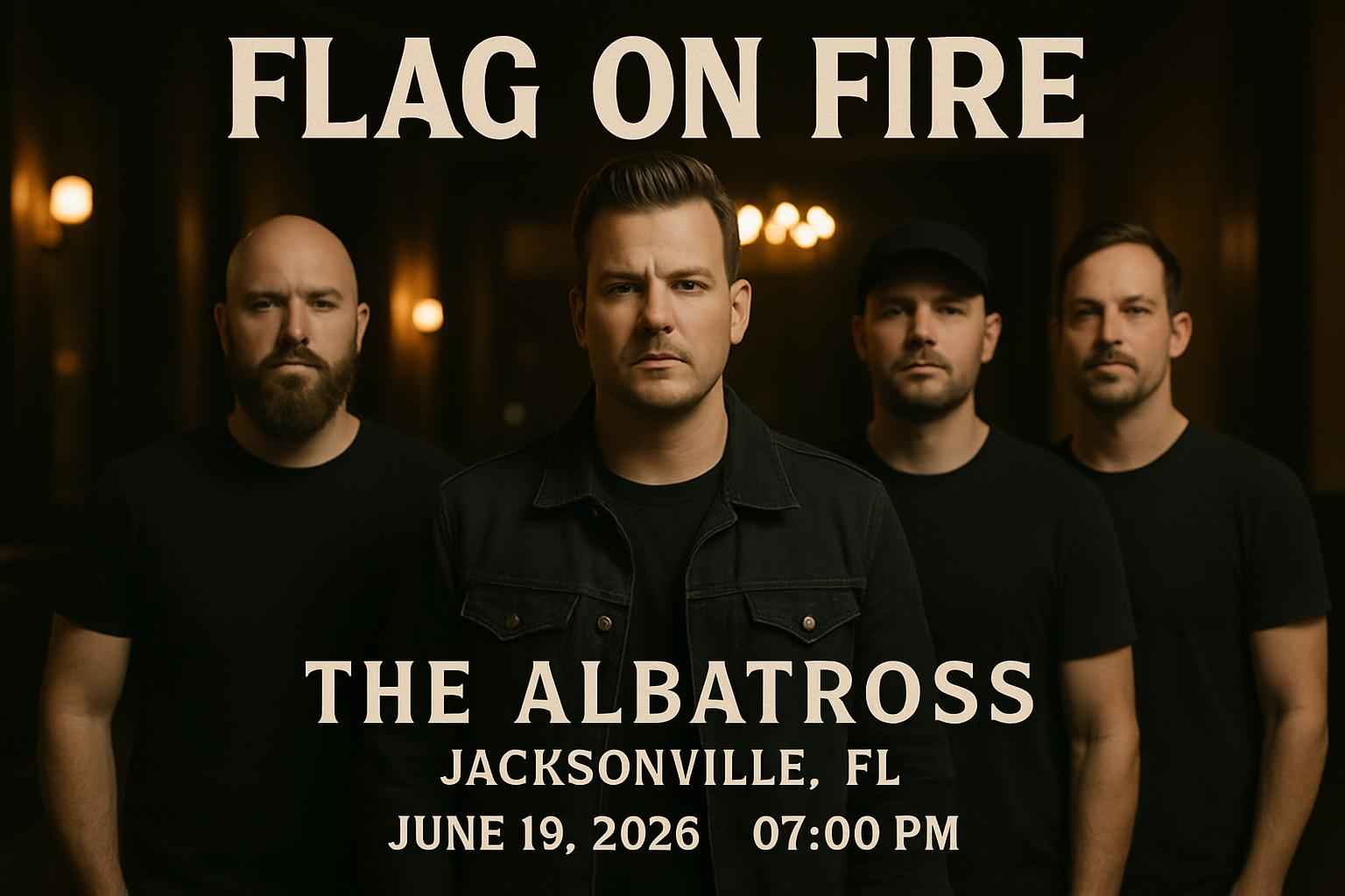 Flag On Fire