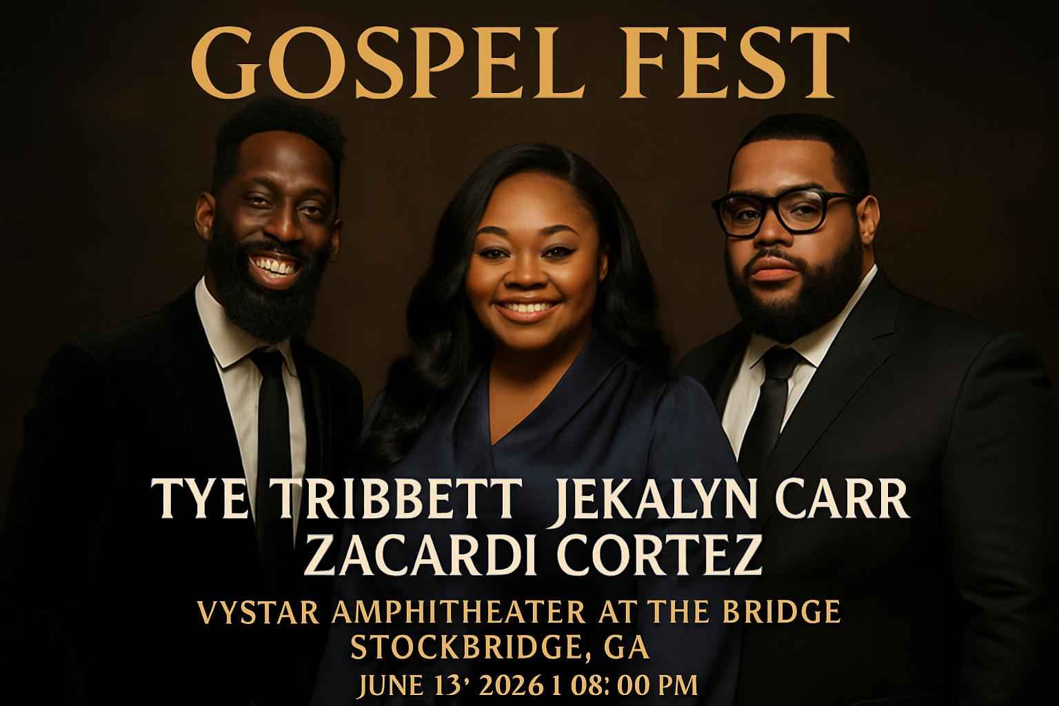 Gospel Fest: Tye Tribbett, Jekalyn Carr & Zacardi Cortez