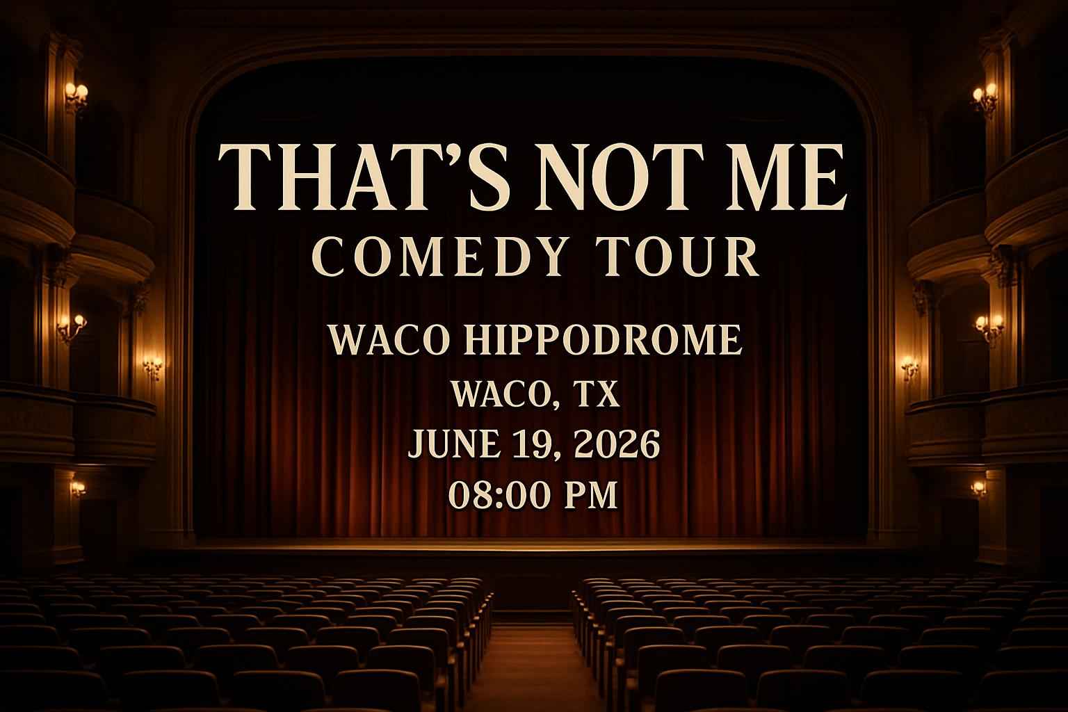 That’s Not Me Comedy Tour