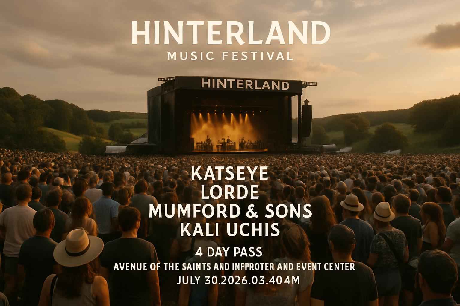 hinterland-music-festival-katseye-lorde-mumford-and-sons-kali-uchis-4-day-pass-avenue-of-the-saints-amphitheater-and-event-center