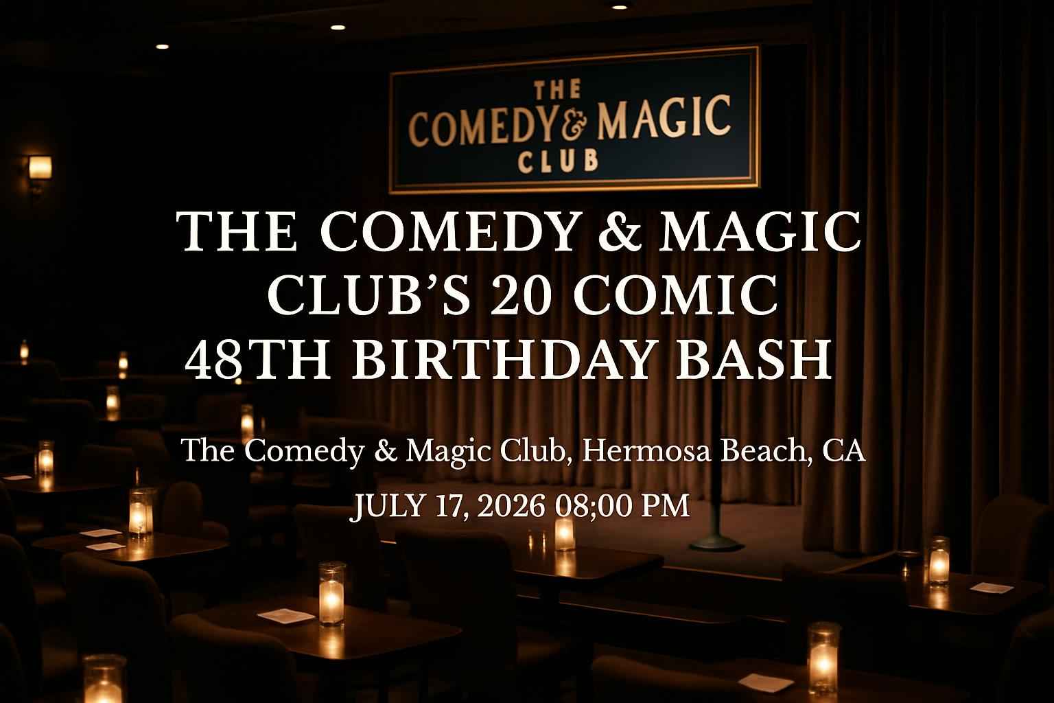 the-comedy-magic-club-s-20-comic-48th-birthday-bash-the-comedy-magic-club