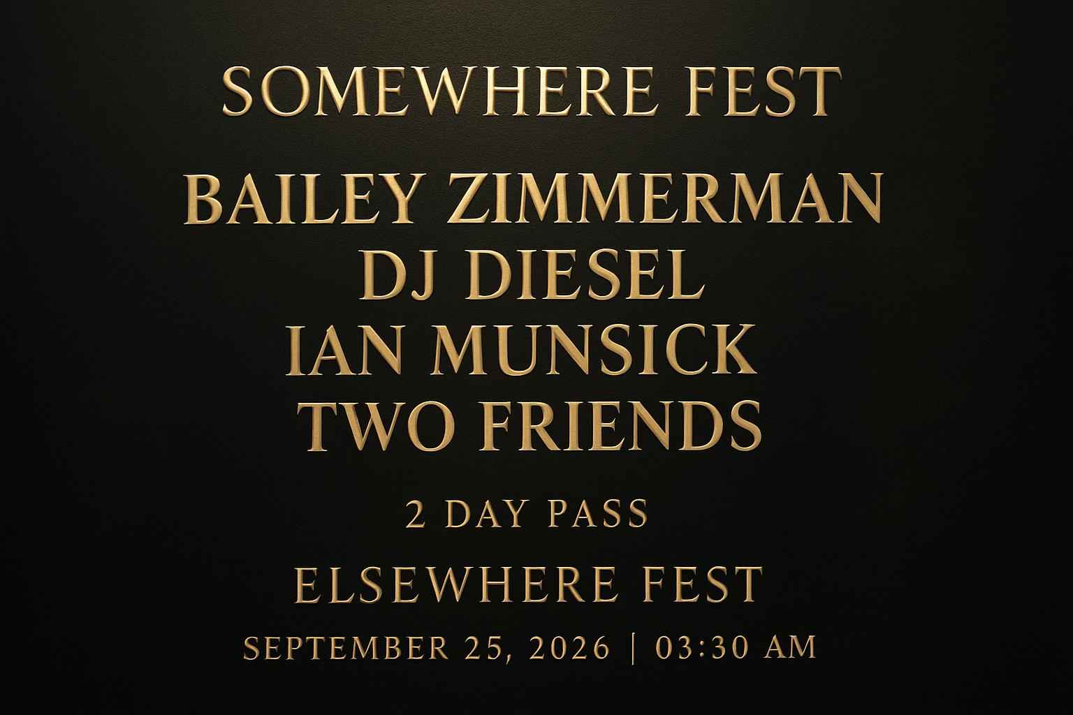 somewhere-fest-bailey-zimmerman-dj-diesel-ian-munsick-two-friends-2-day-pass-elsewhere-fest